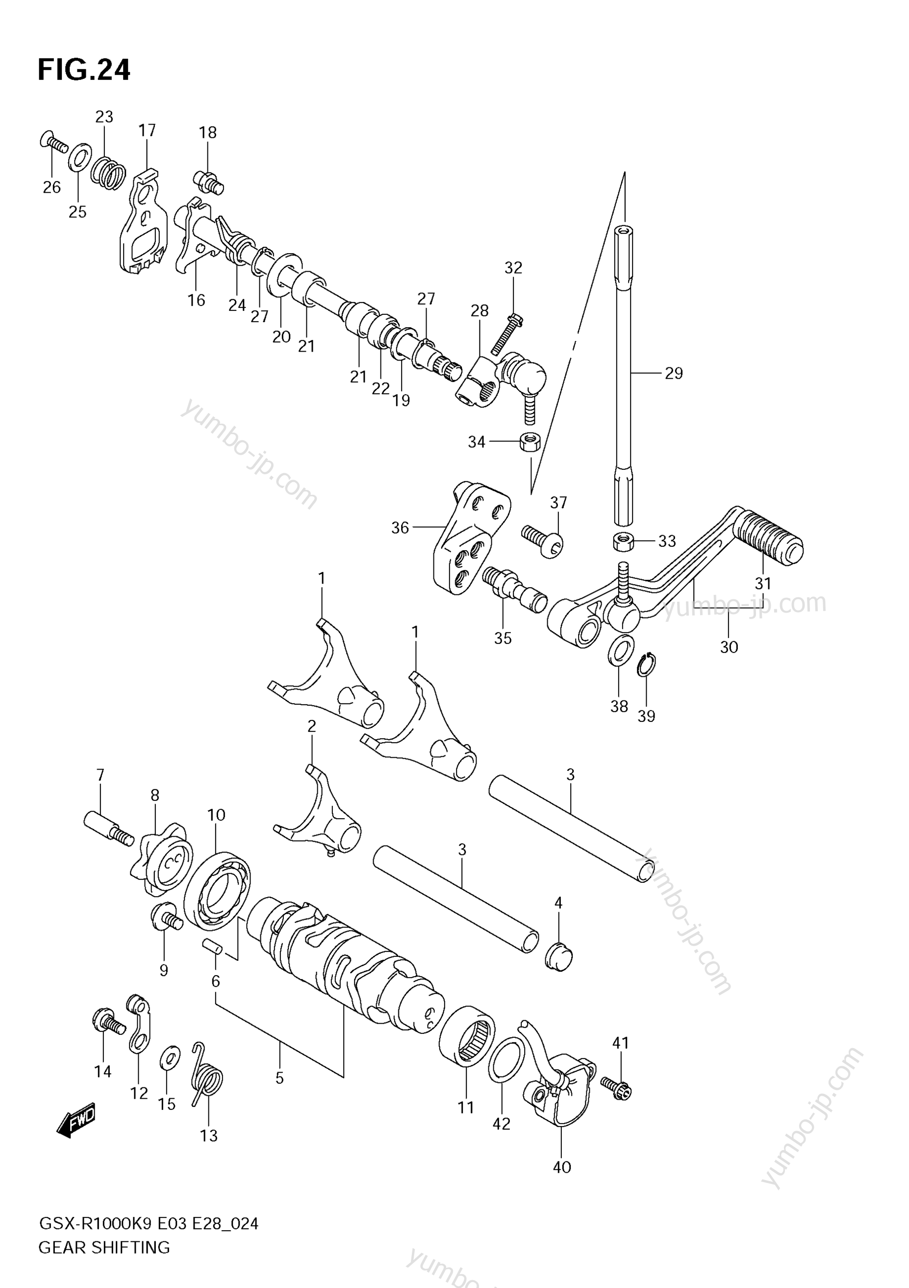 GEAR SHIFTING для мотоциклов SUZUKI GSX-R1000 2009 г.