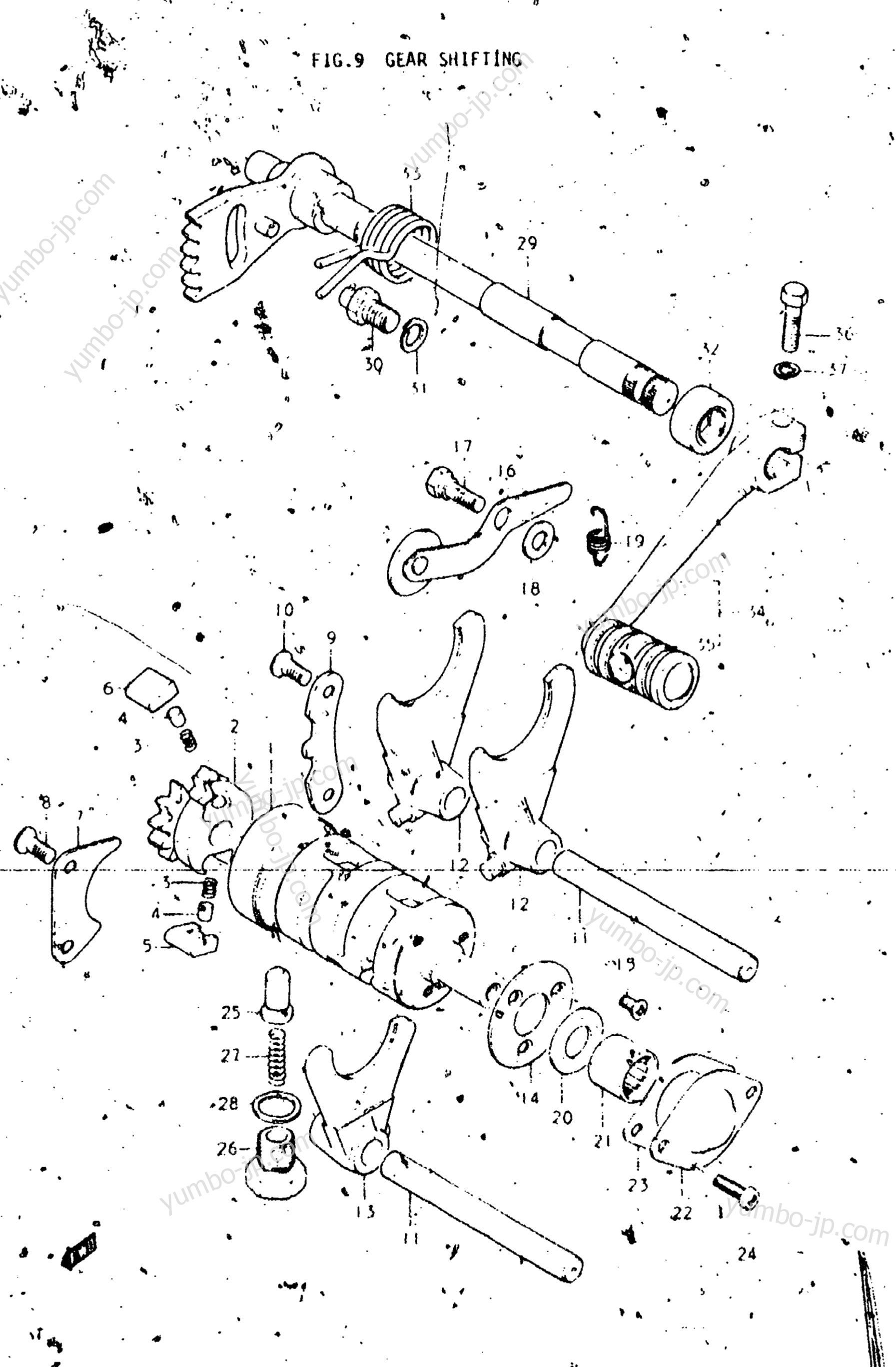 GEAR SHIFTING для мотоциклов SUZUKI EXACTA (TRIALS) (RL250) 1975 г.