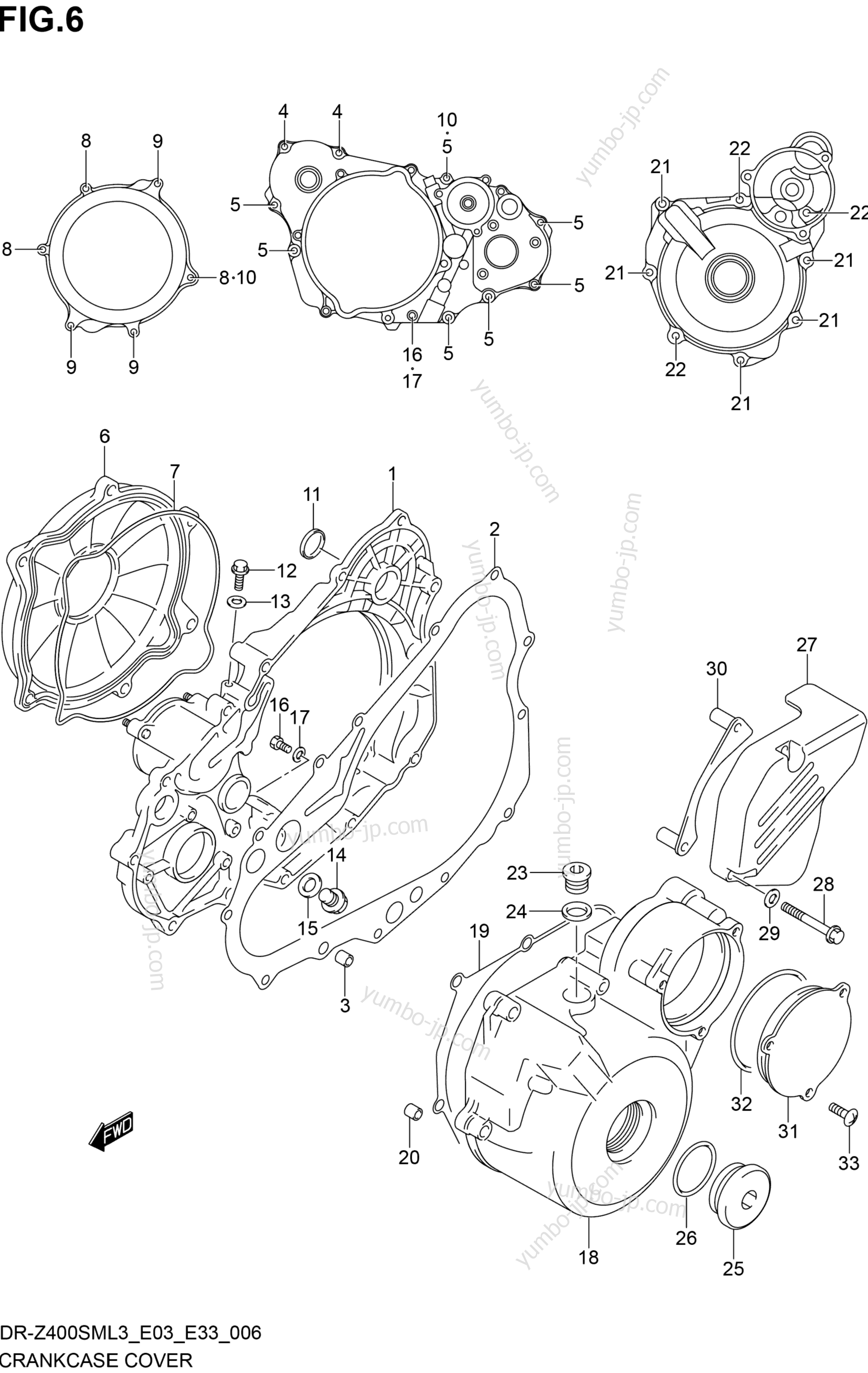 Крышка картера для мотоциклов SUZUKI DR-Z400SM 2013 г.