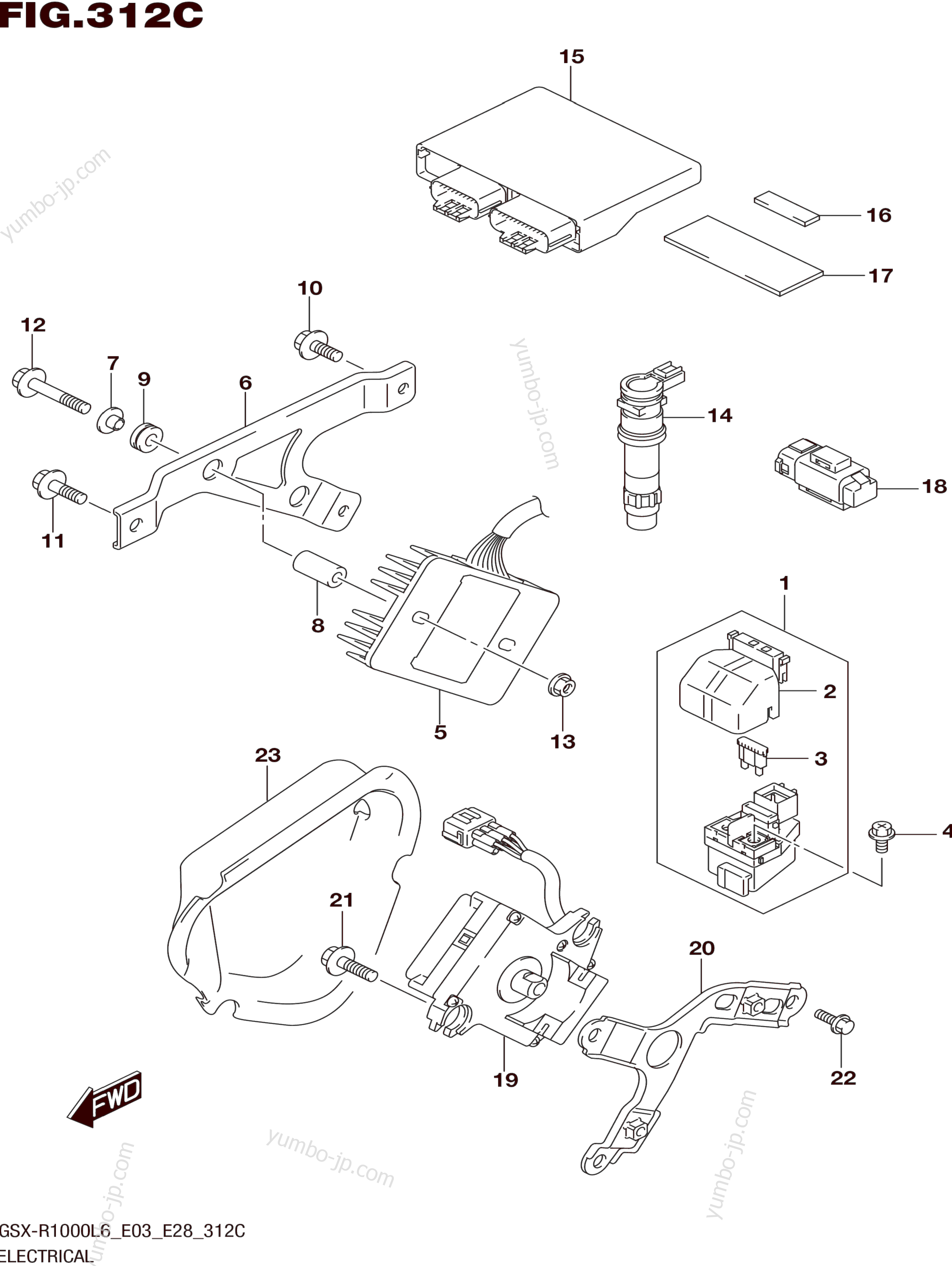 ELECTRICAL (GSX-R1000L6 E33) for motorcycles SUZUKI GSX-R1000 2016 year