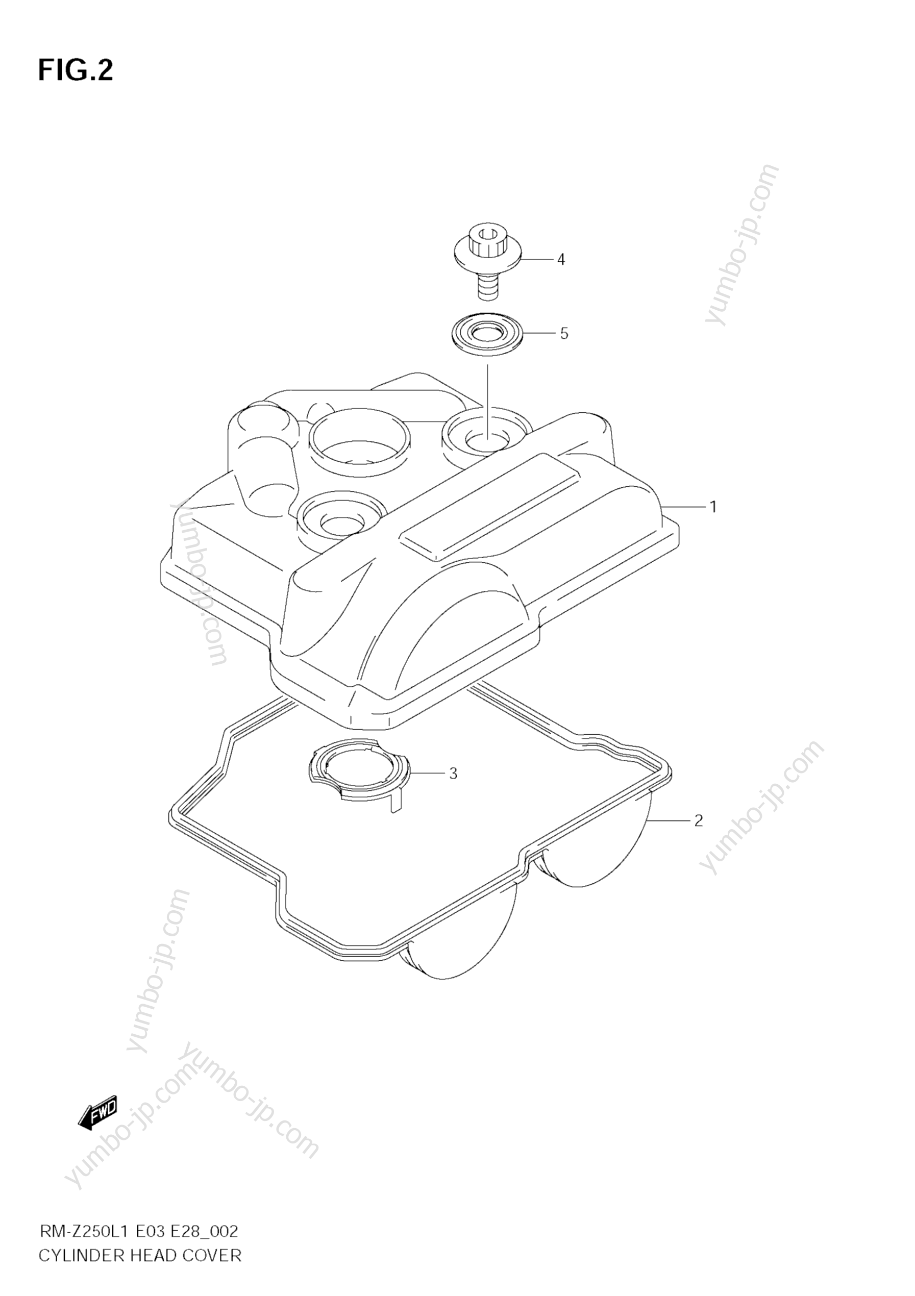 Крышка головки блока цилиндров для мотоциклов SUZUKI RM-Z250 2011 г.