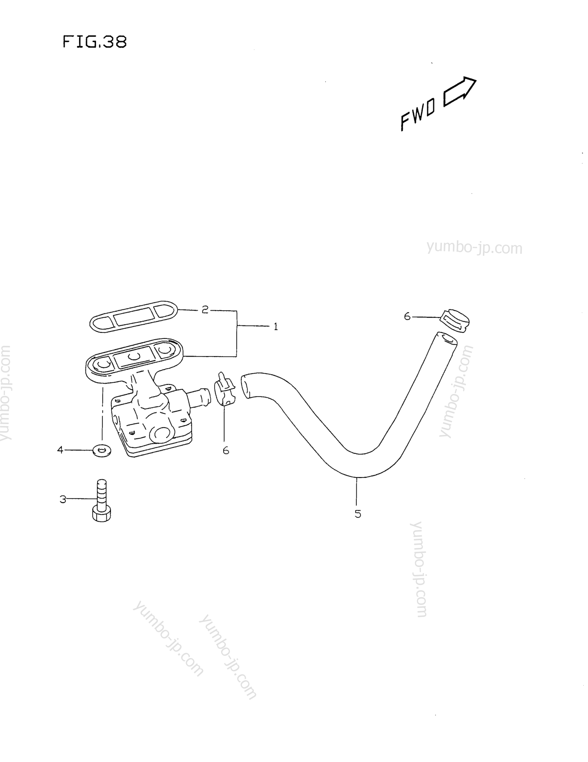 FUEL COCK (MODEL T/V) for motorcycles SUZUKI GSX-R750 1997 year
