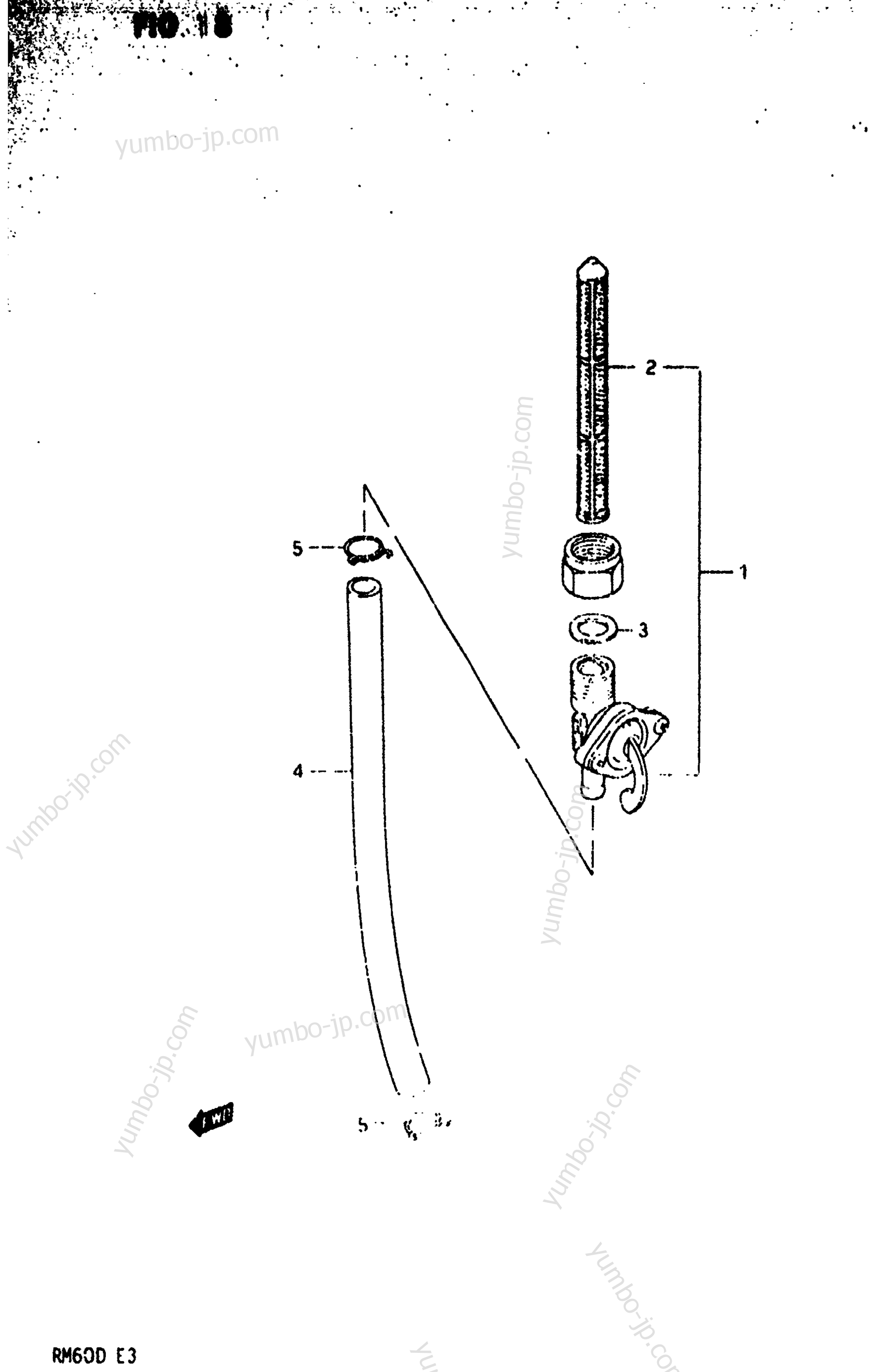 FUEL COCK для мотоциклов SUZUKI RM60 1983 г.