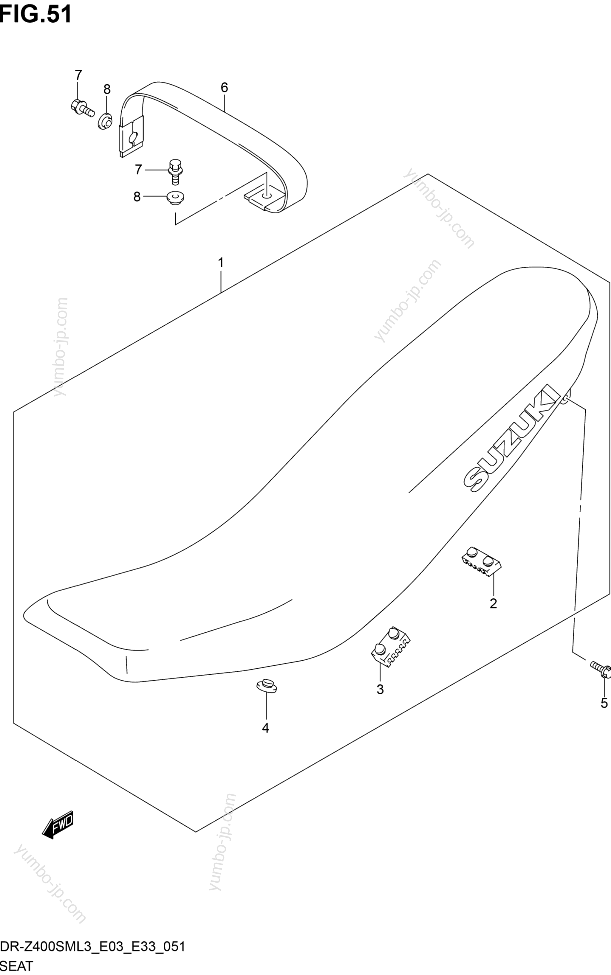 SEAT for motorcycles SUZUKI DR-Z400SM 2013 year