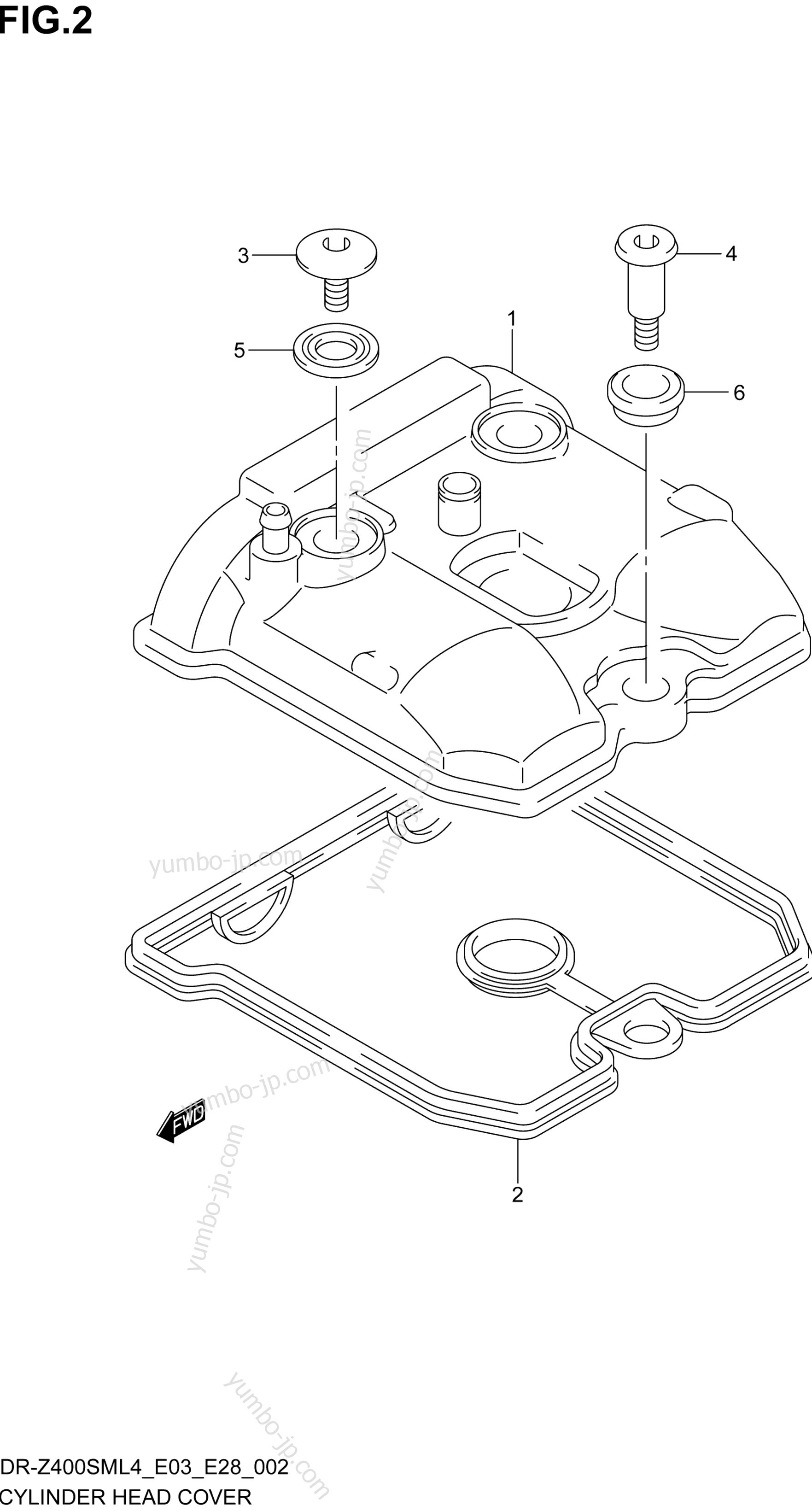 CYLINDER HEAD COVER for motorcycles SUZUKI DR-Z400SM 2014 year