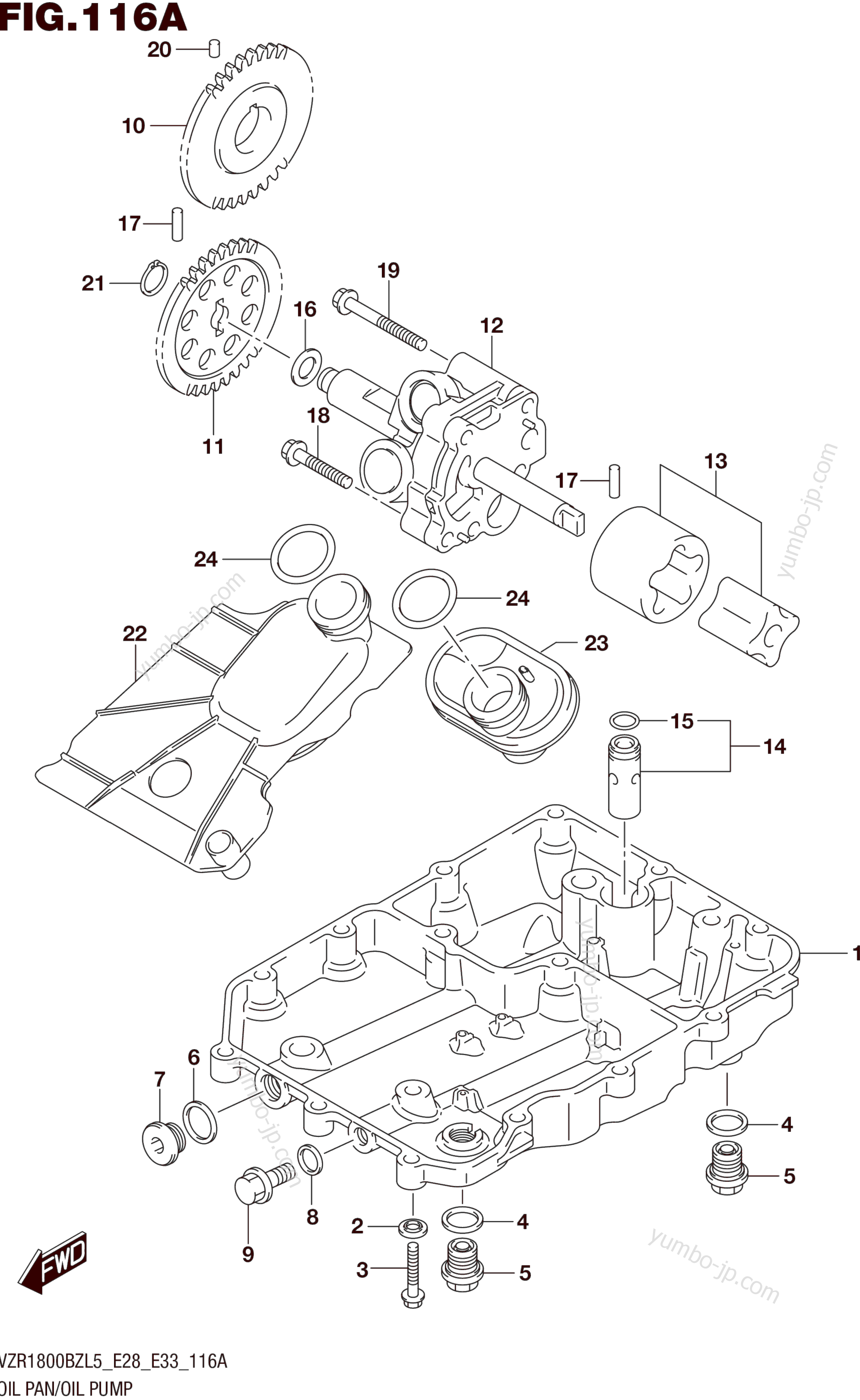 OIL PAN/OIL PUMP for motorcycles SUZUKI VZR1800BZ 2015 year