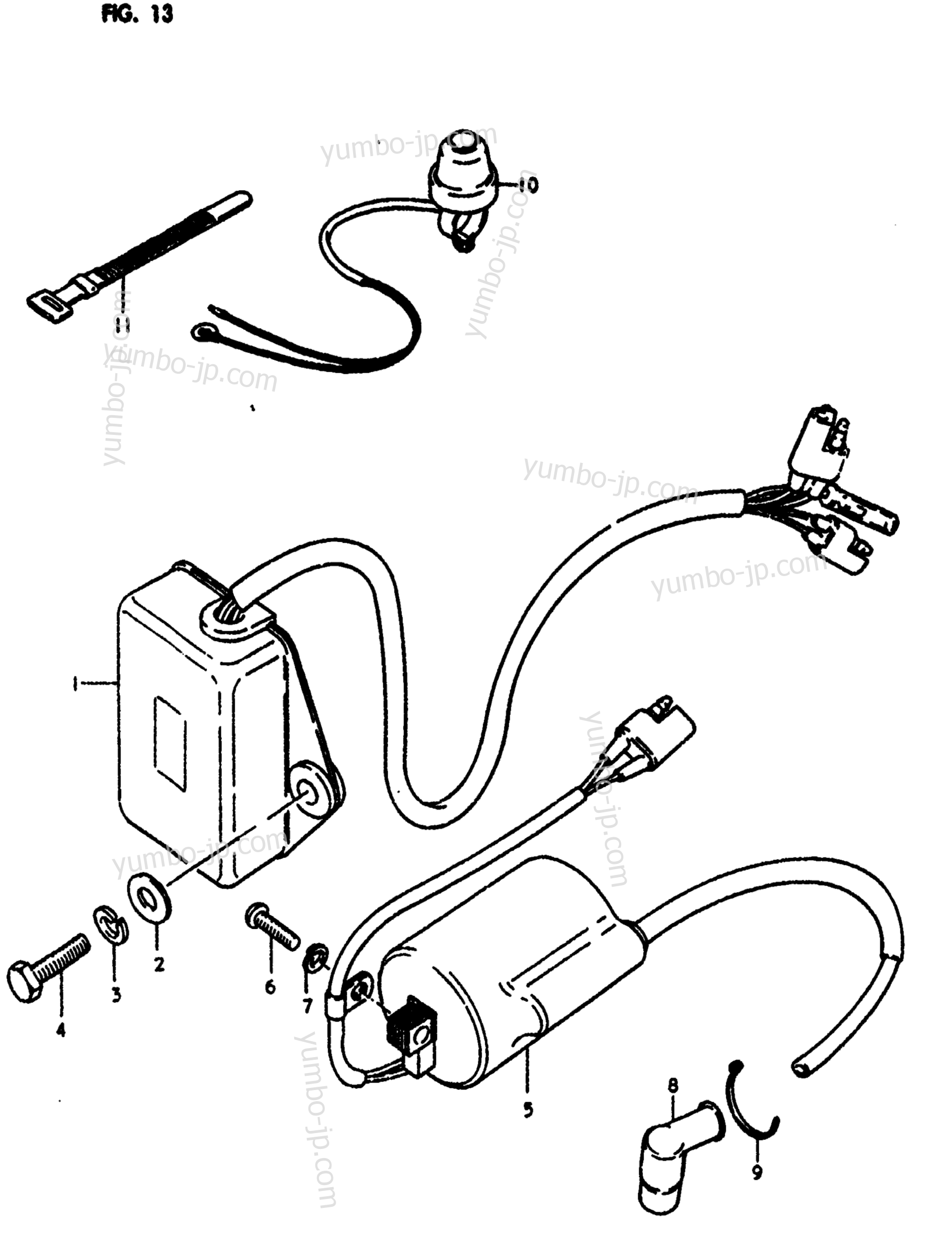 CDI UNIT - IGNITION COIL for motorcycles SUZUKI RM250 1980 year