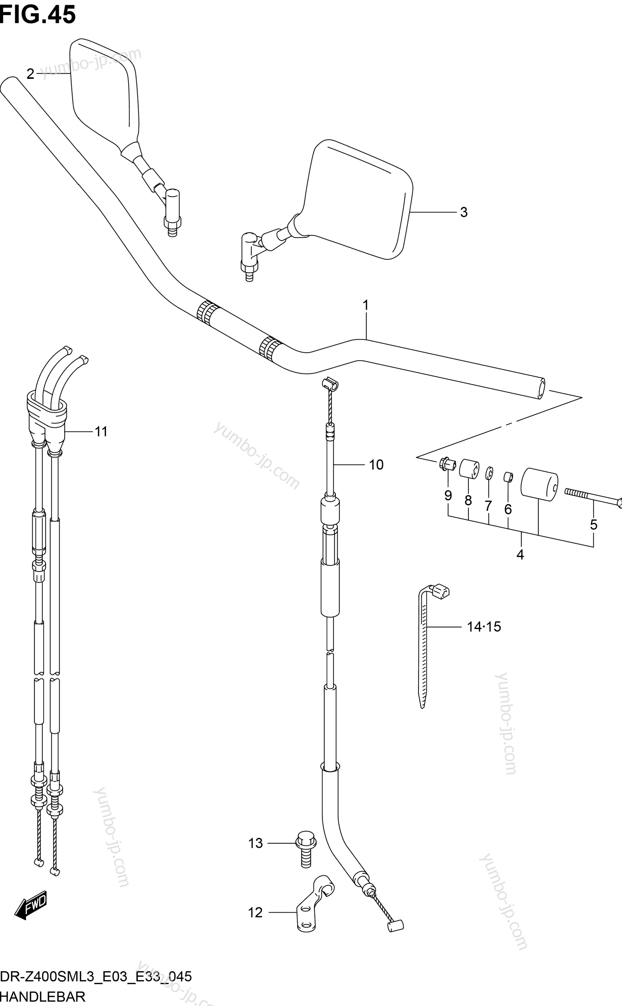 HANDLEBAR for motorcycles SUZUKI DR-Z400SM 2013 year