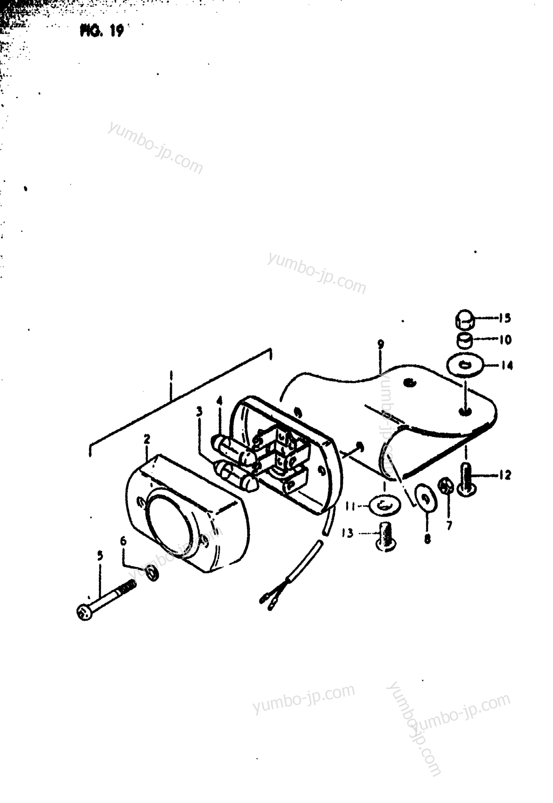 REAR COMBINATION LAMP (DS185C для мотоциклов SUZUKI DS185 1980 г.