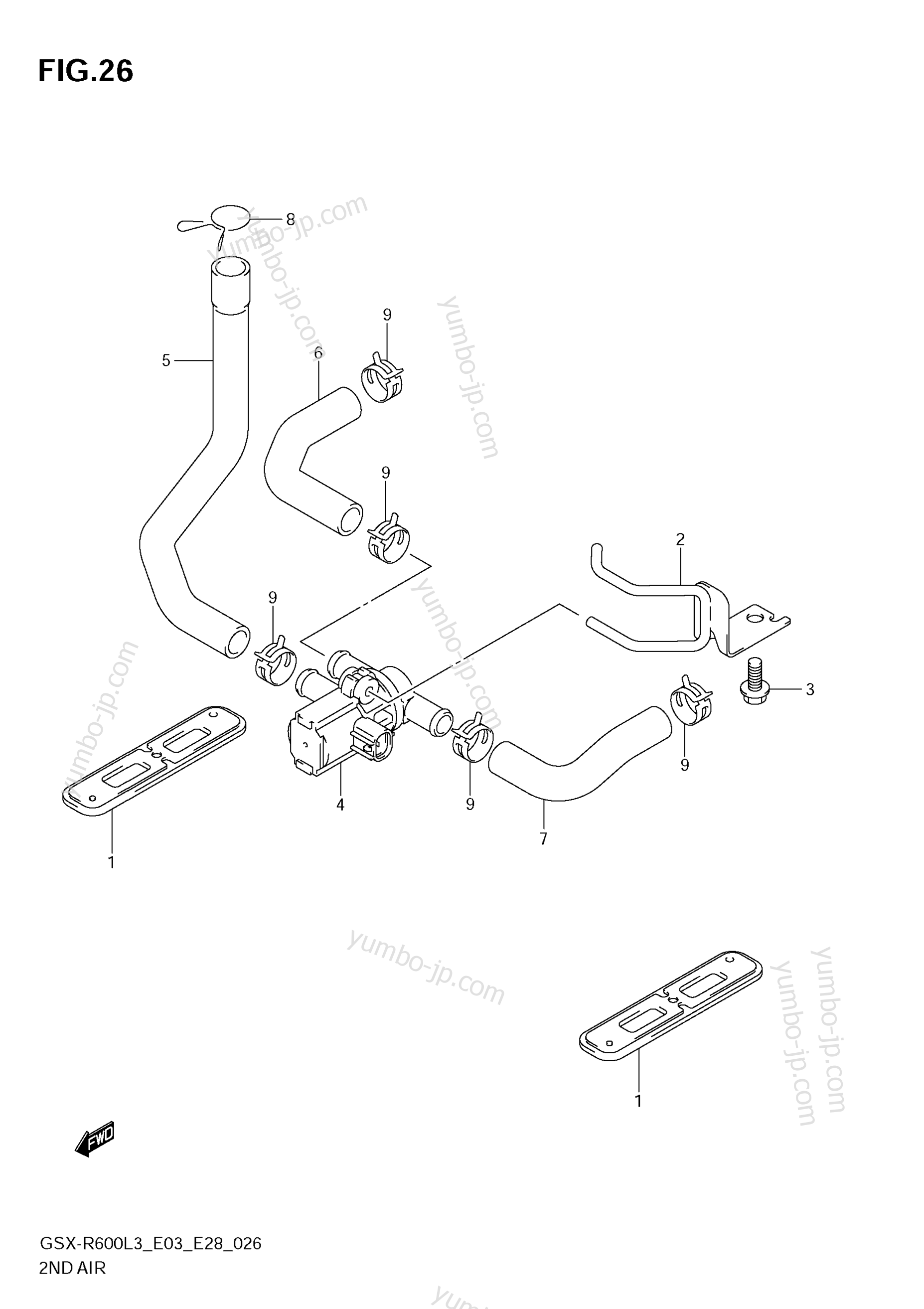 2ND AIR for motorcycles SUZUKI GSX-R600 2013 year