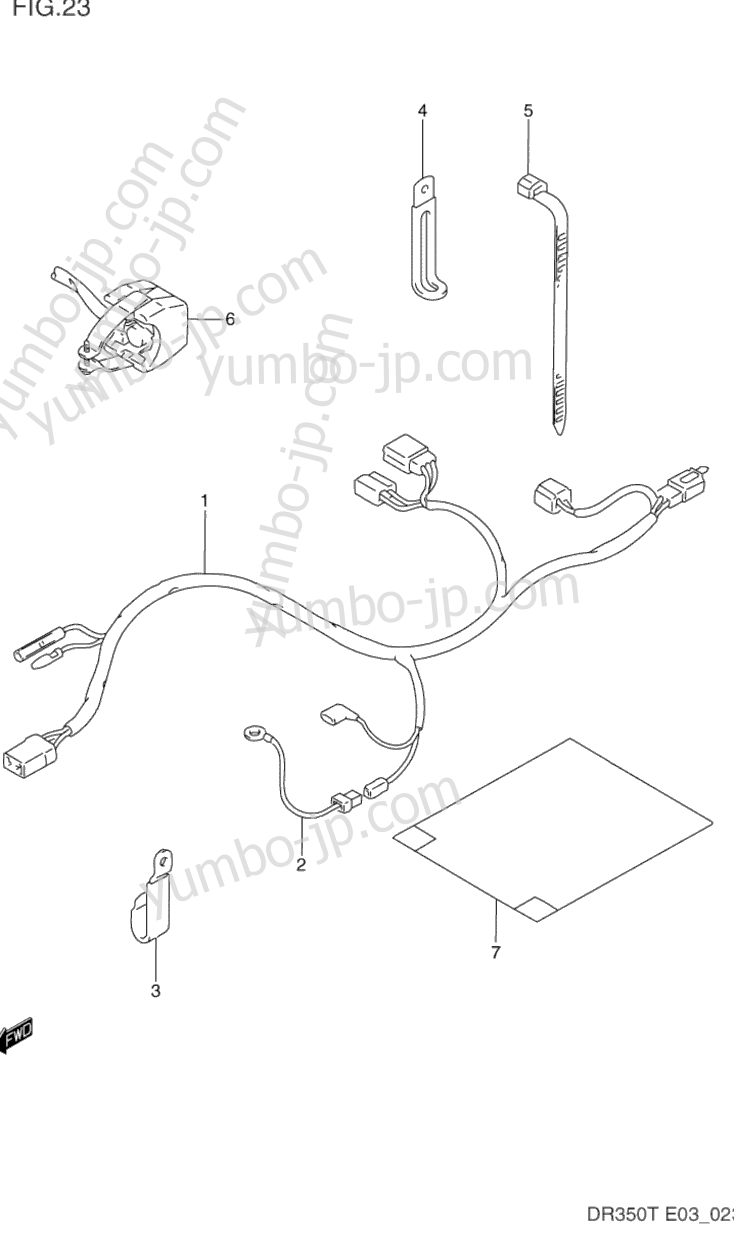WIRING HARNESS for motorcycles SUZUKI DR350 1993 year