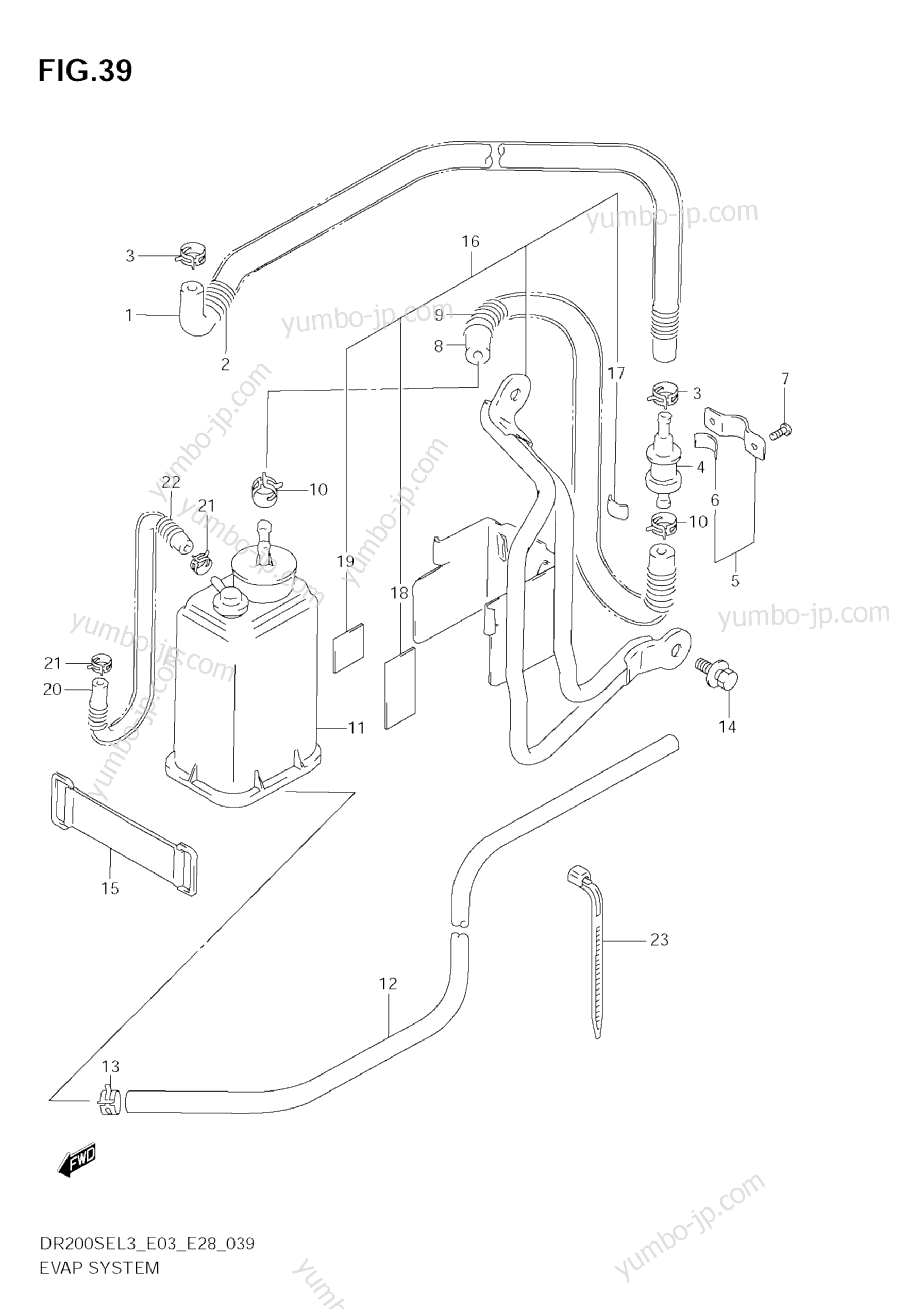 EVAP SYSTEM (DR200SEL3 E33) для мотоциклов SUZUKI DR200SE 2013 г.