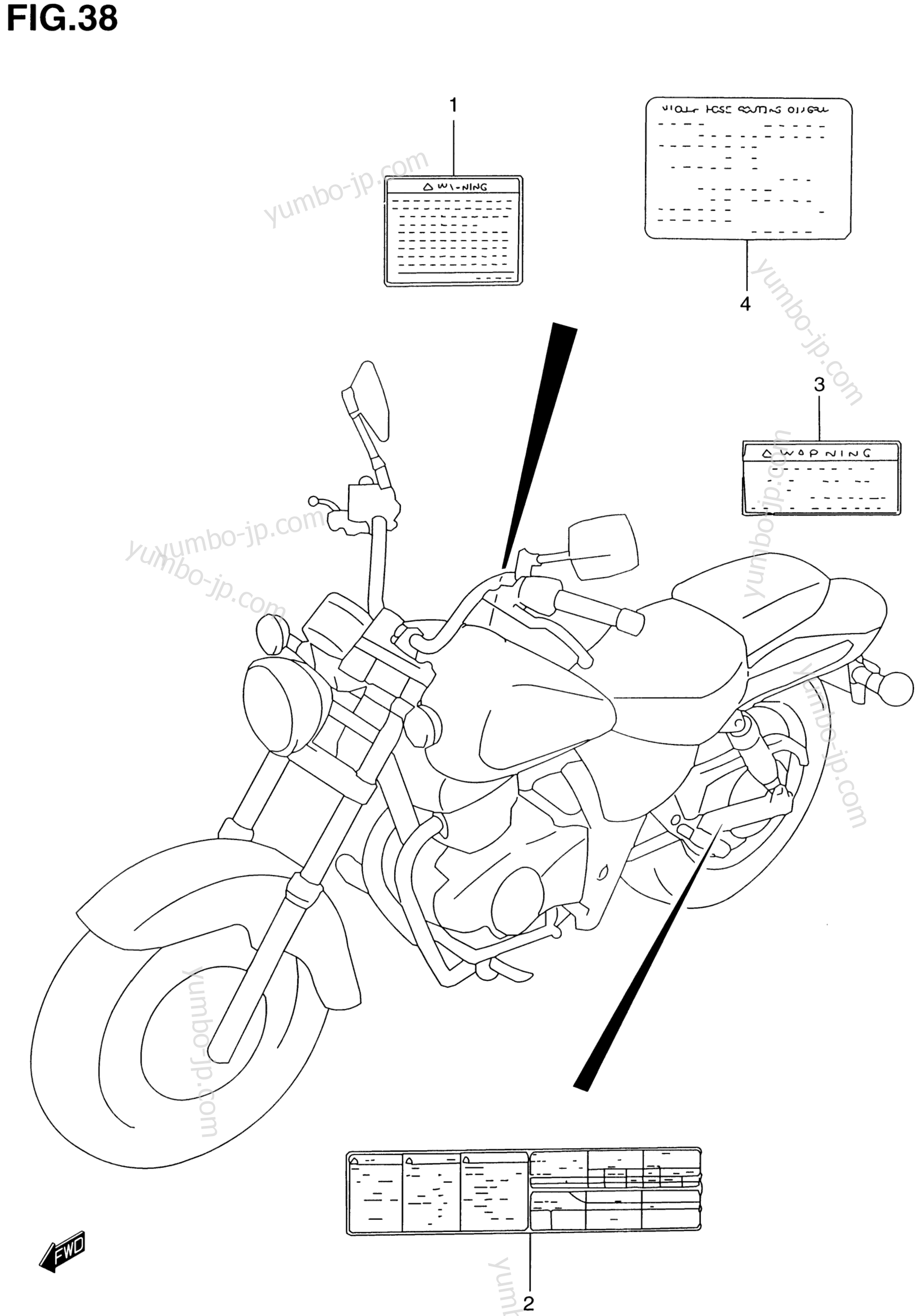 Эмблемы, наклейки для мотоциклов SUZUKI GZ250 2000 г.