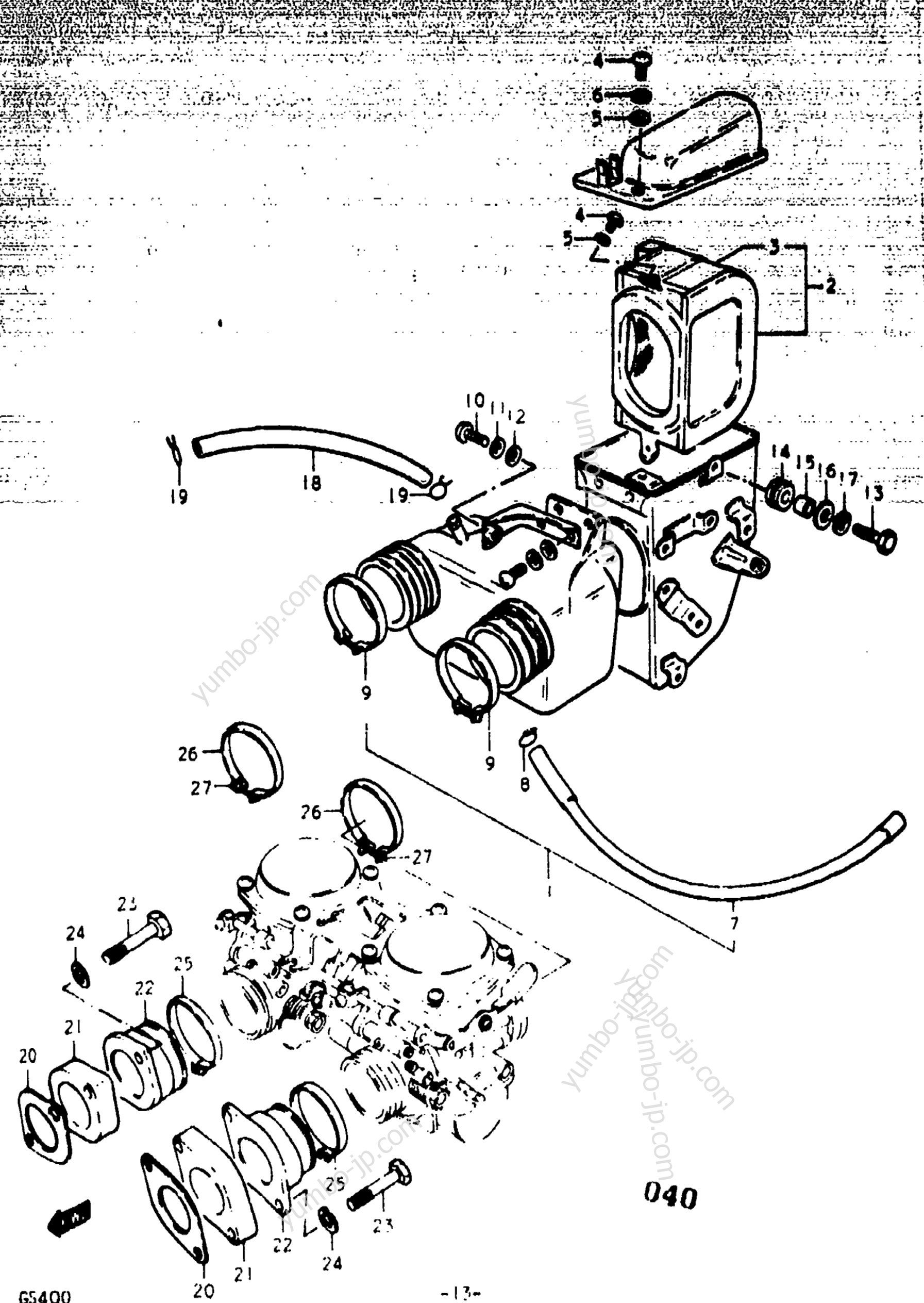 AIR CLEANER для мотоциклов SUZUKI GS400 1977 г.