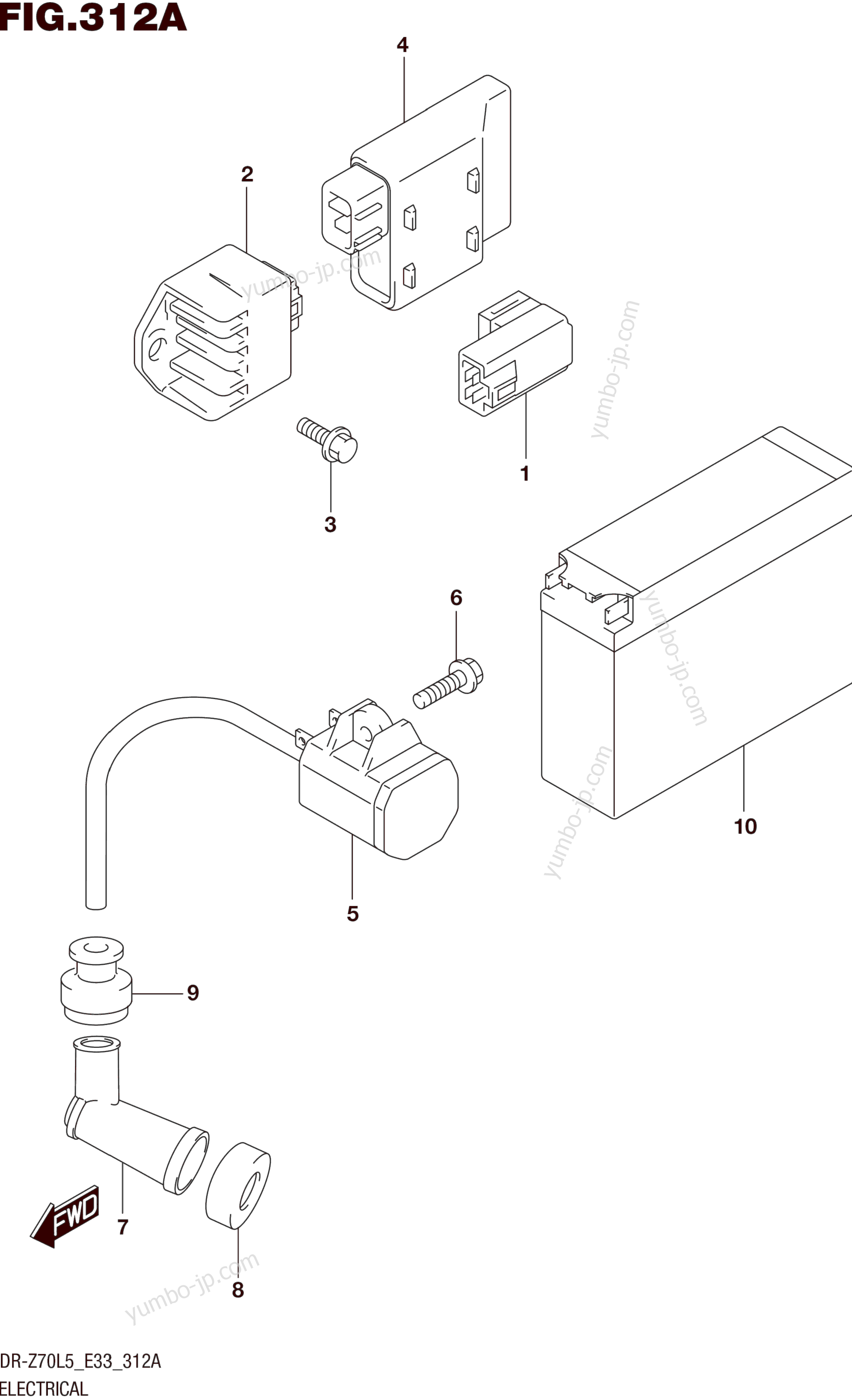 Electrical for motorcycles SUZUKI DR-Z70 2015 year