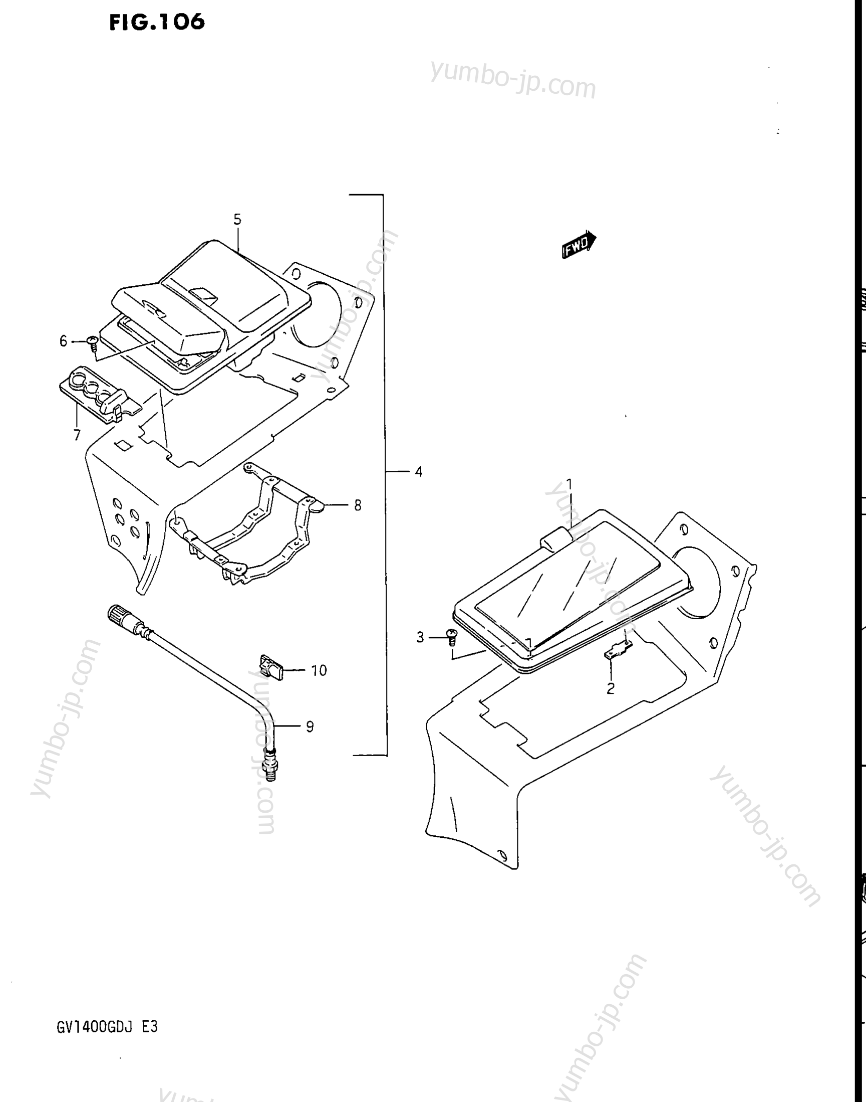 MAP CASE SET/COIN BOX SET (GV1400GDG/GTG/GDH/GDJ OPT) для мотоциклов SUZUKI Cavalcade (GV1400GT) 1987 г.