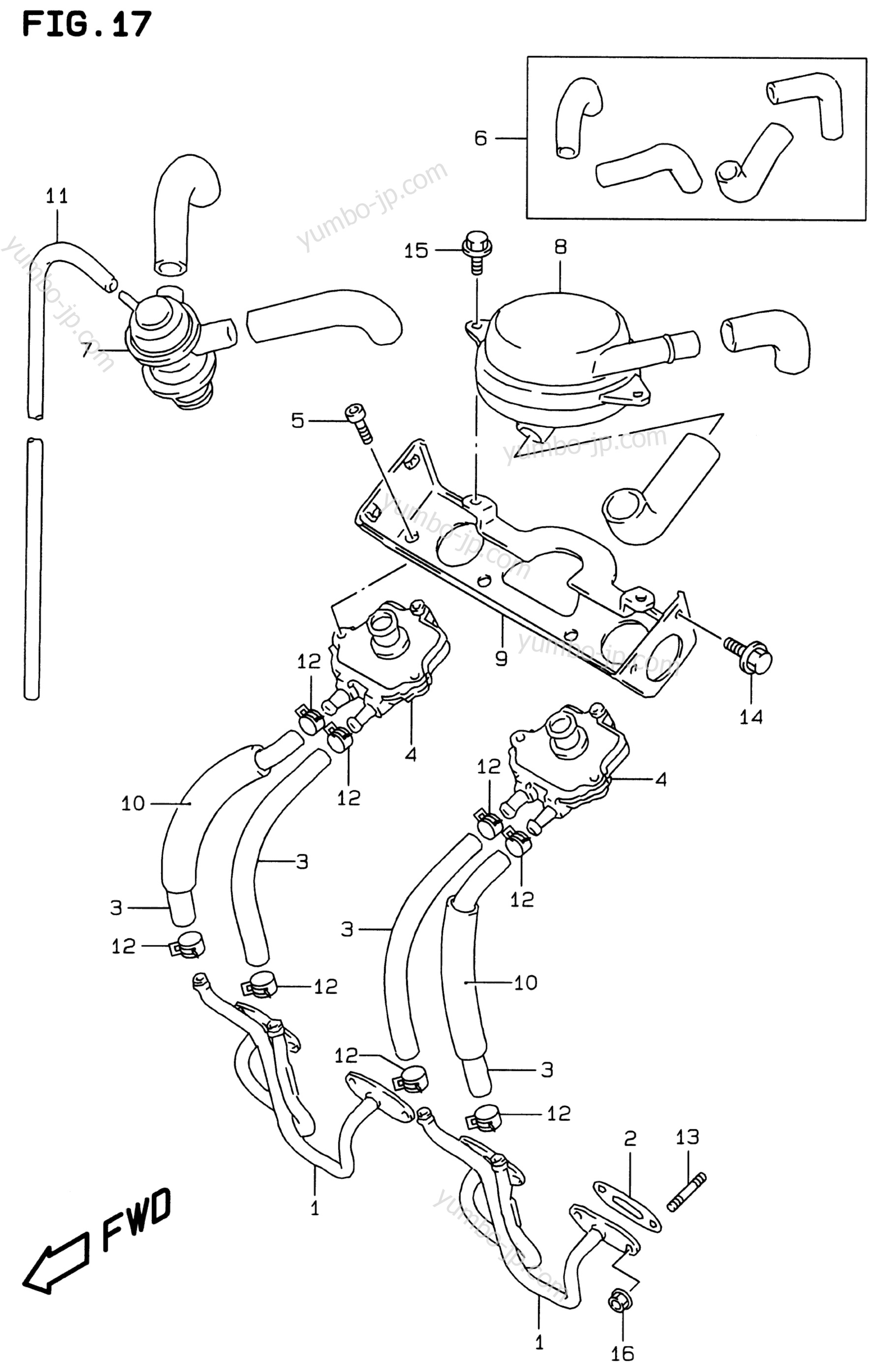 SECOND AIR (E33) for motorcycles SUZUKI Bandit (GSF600S) 1997 year