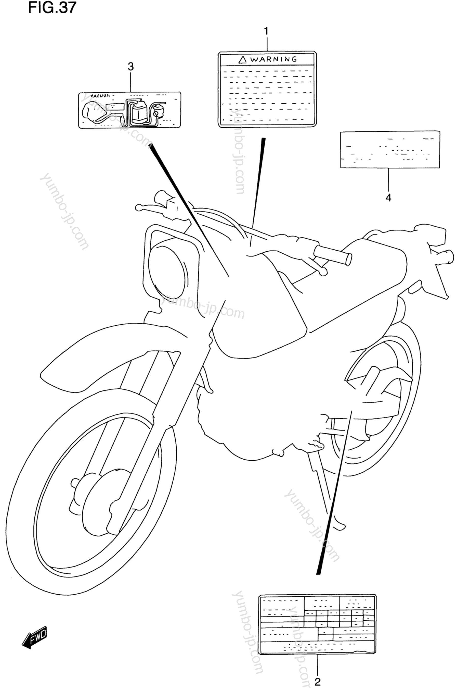 Эмблемы, наклейки для мотоциклов SUZUKI DR200SE 1997 г.