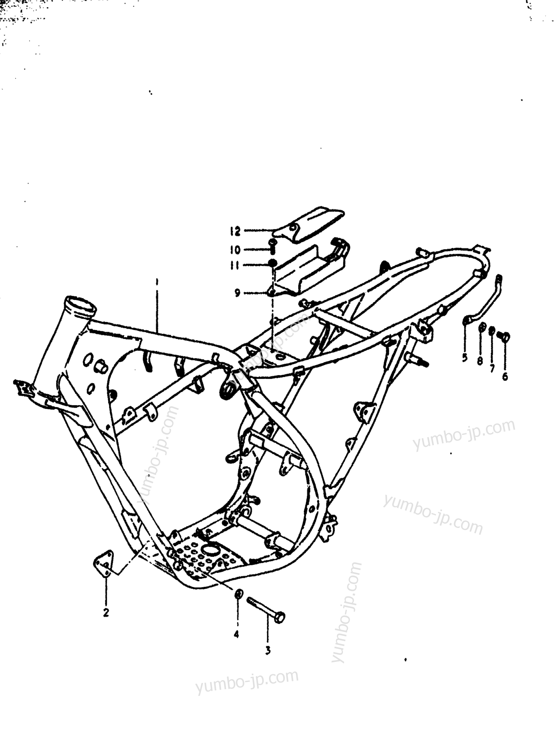 FRAME (DS185T) for motorcycles SUZUKI DS185 1978 year