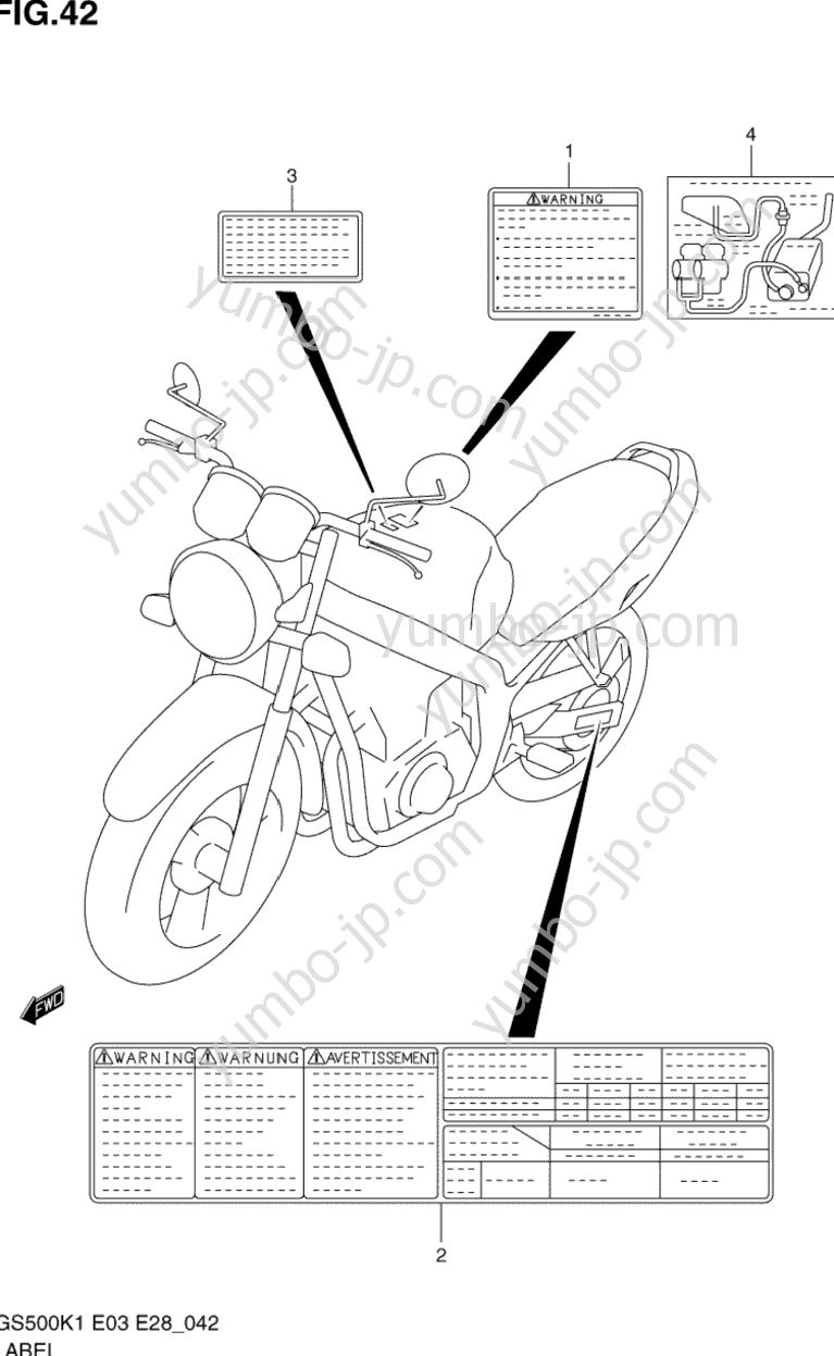 Эмблемы, наклейки для мотоциклов SUZUKI GS500 2002 г.