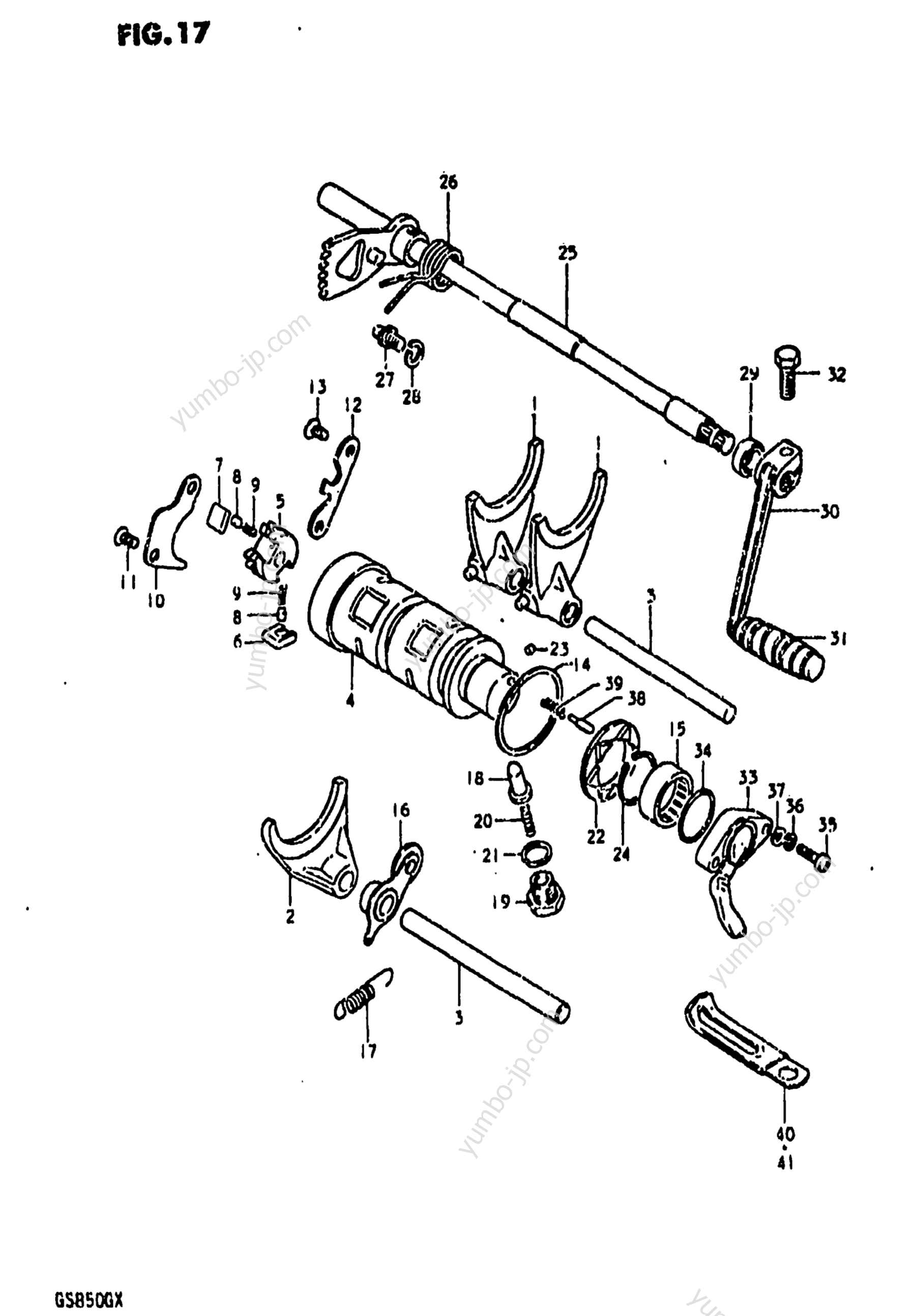 GEAR SHIFTING for motorcycles SUZUKI GS850G 1981 year