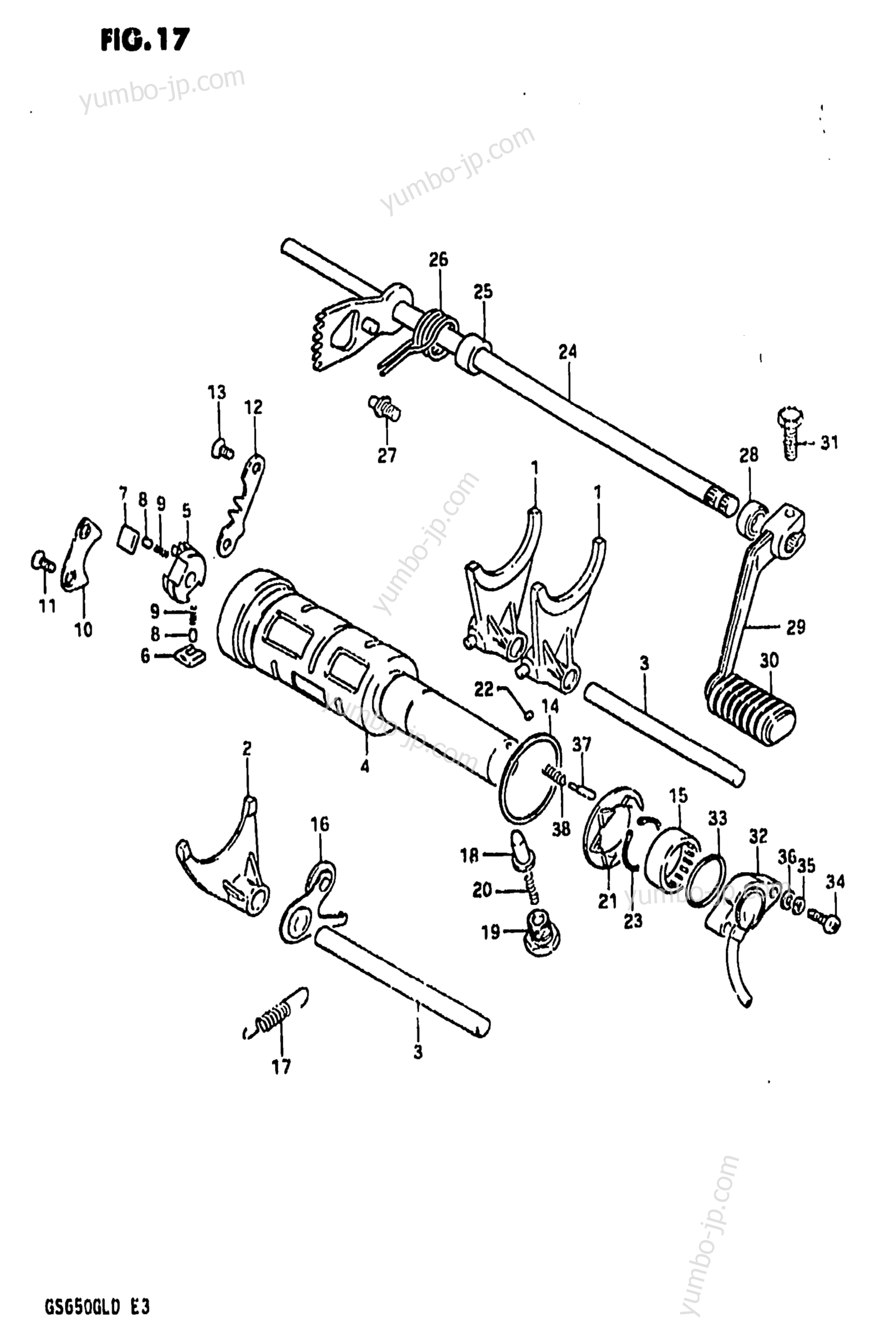 GEAR SHIFTING для мотоциклов SUZUKI GS650GL 1983 г.