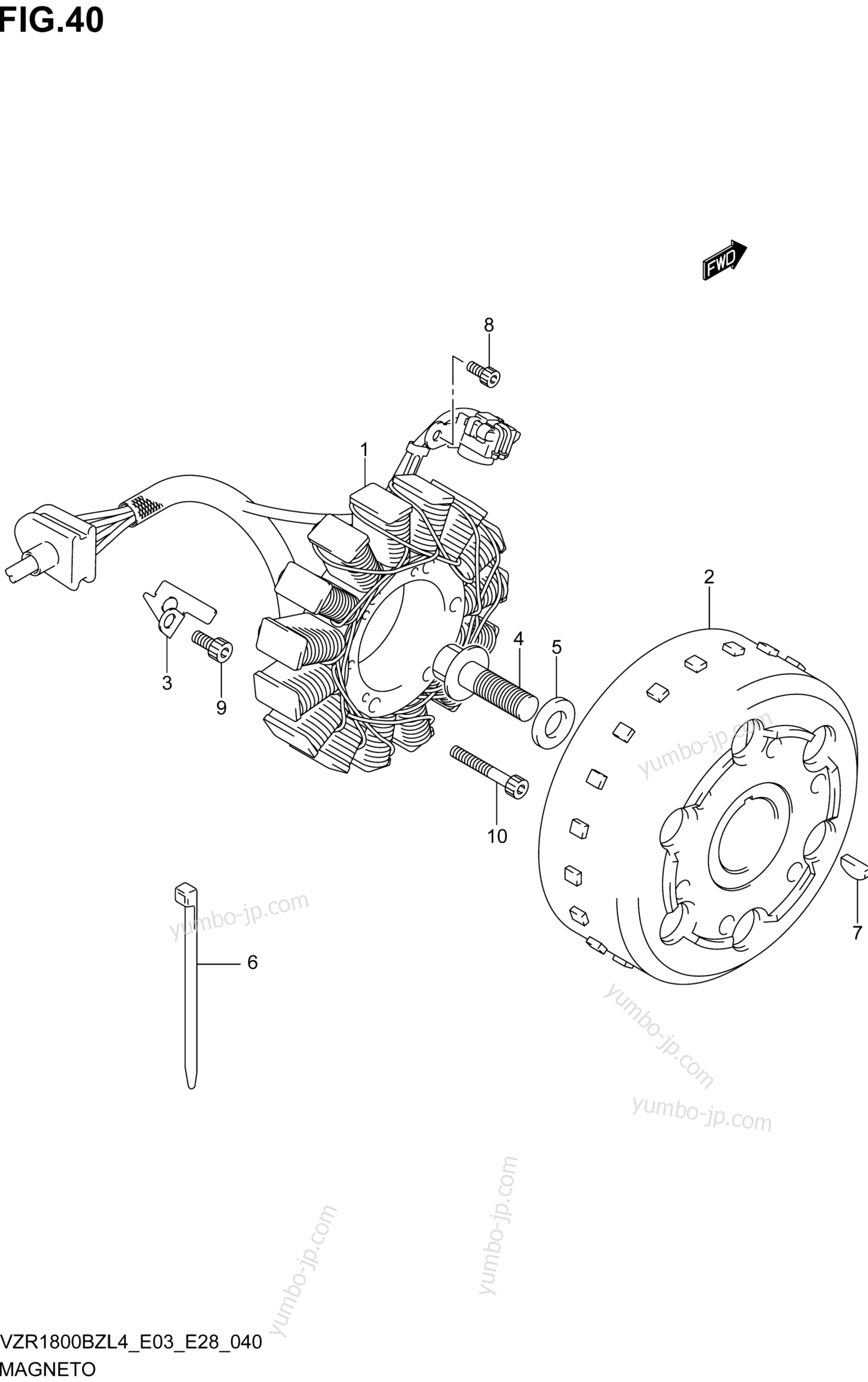 MAGNETO для мотоциклов SUZUKI VZR1800BZ 2014 г.