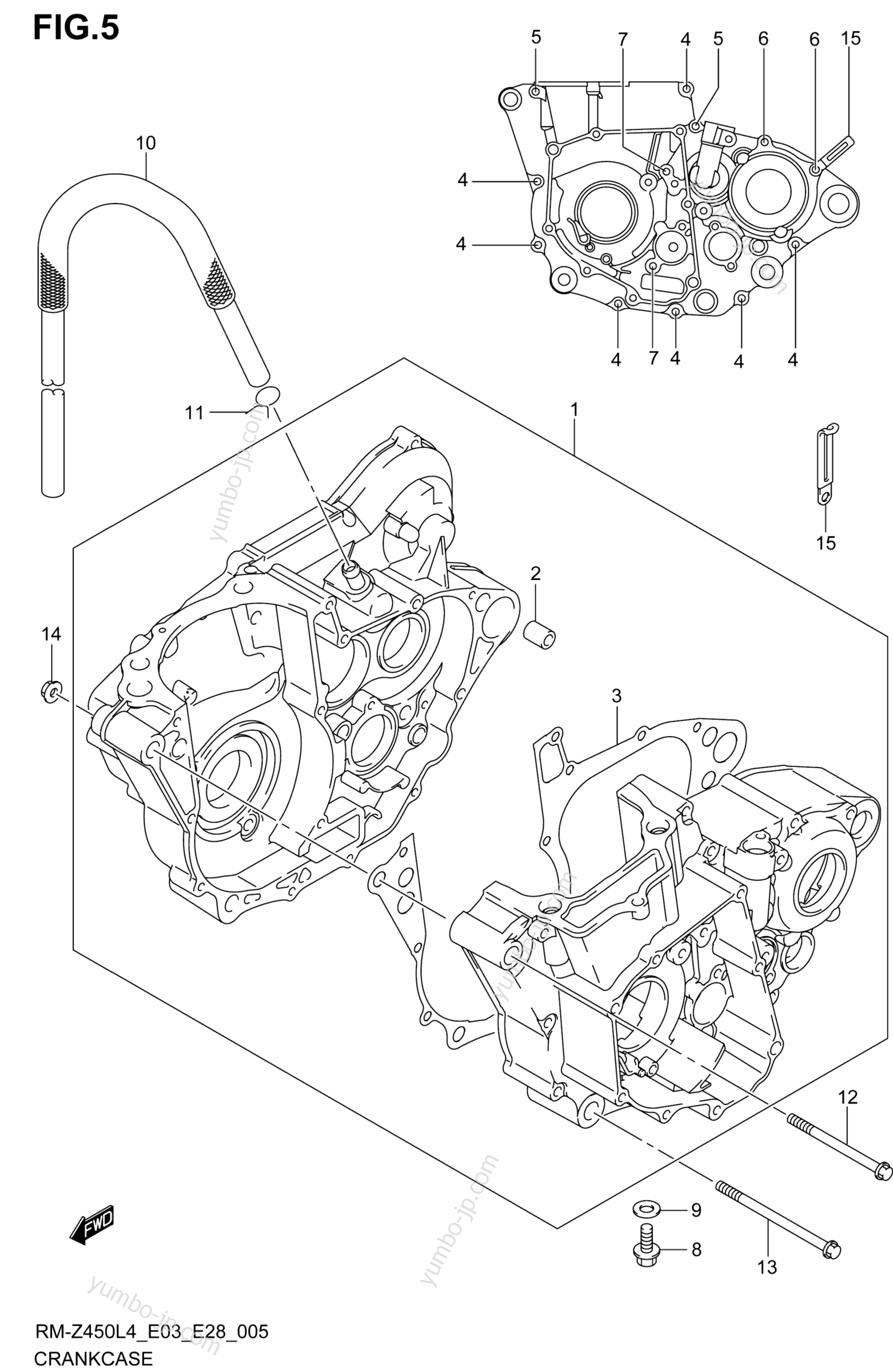 Крышка картера для мотоциклов SUZUKI RM-Z450 2014 г.