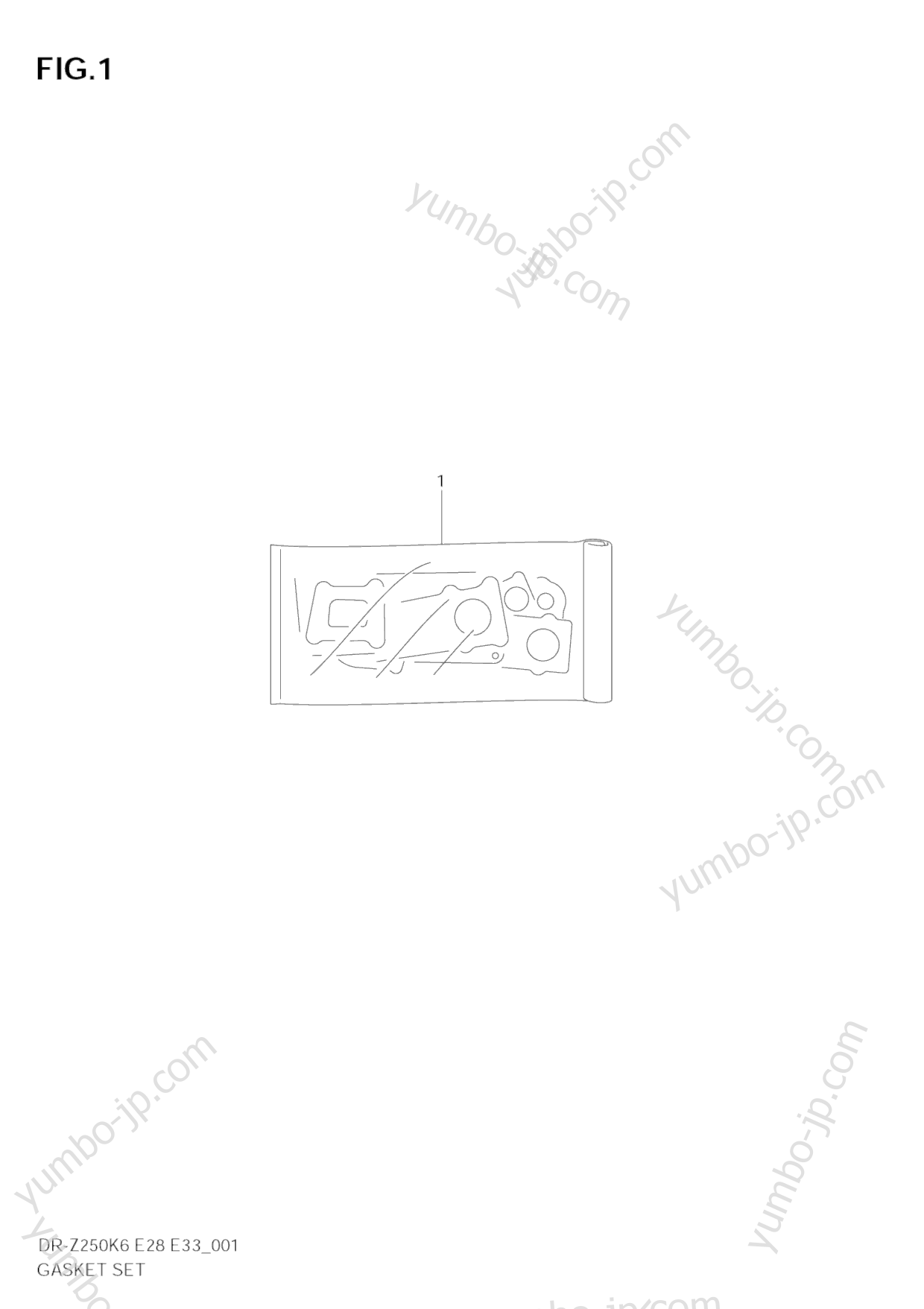 GASKET SET for motorcycles SUZUKI DR-Z250 2007 year