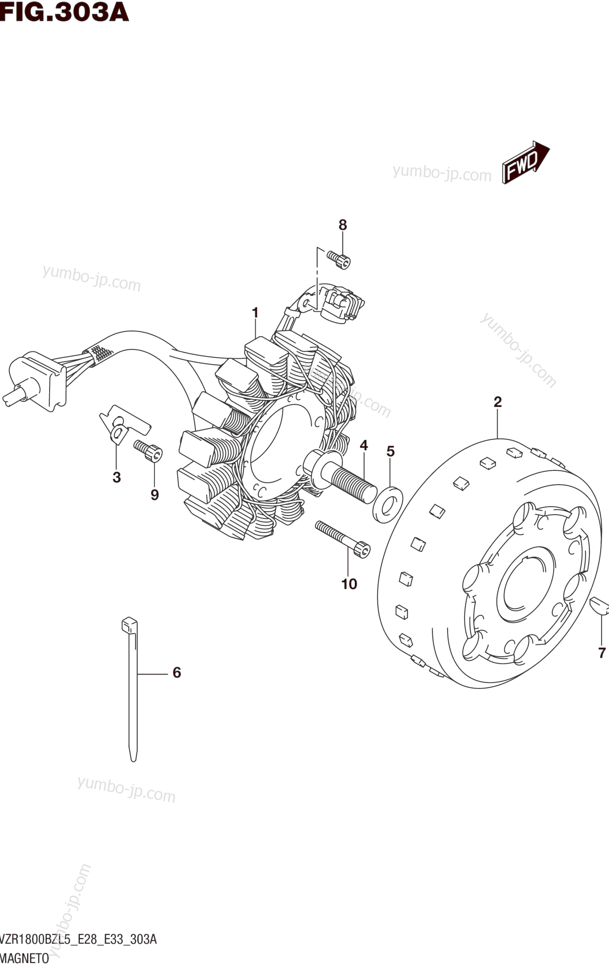 MAGNETO for motorcycles SUZUKI VZR1800BZ 2015 year