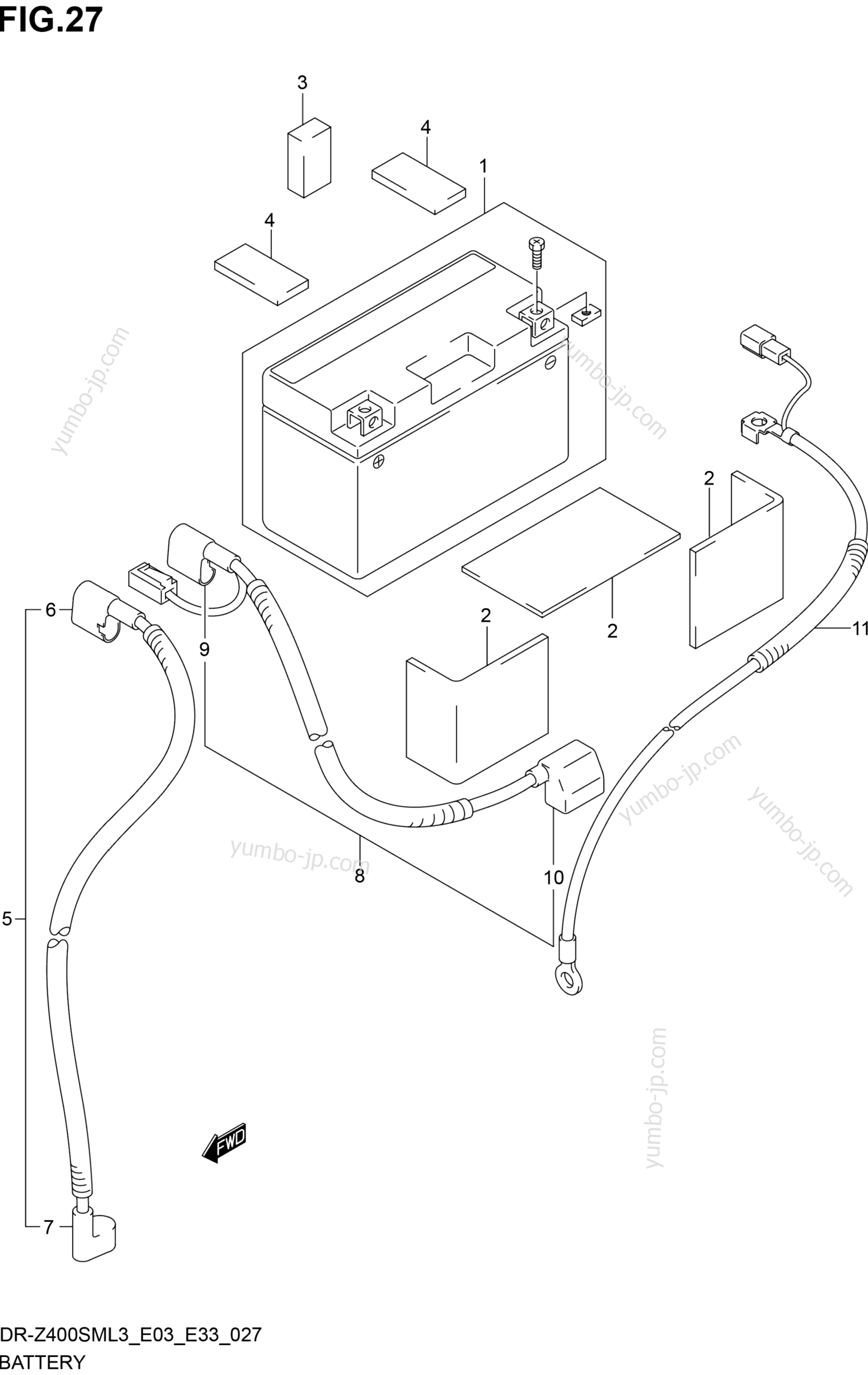 BATTERY для мотоциклов SUZUKI DR-Z400SM 2013 г.