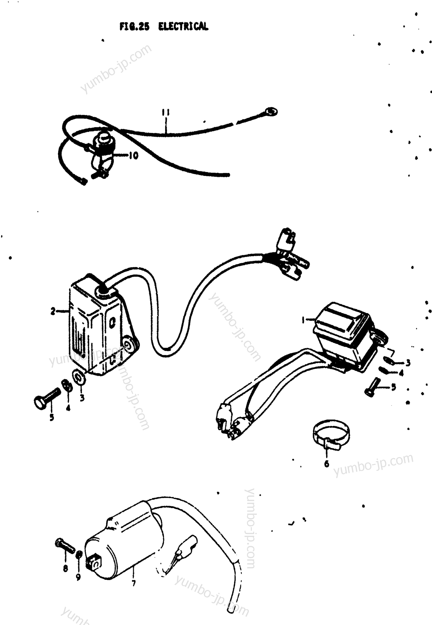 Electrical для мотоциклов SUZUKI RM100 1976 г.