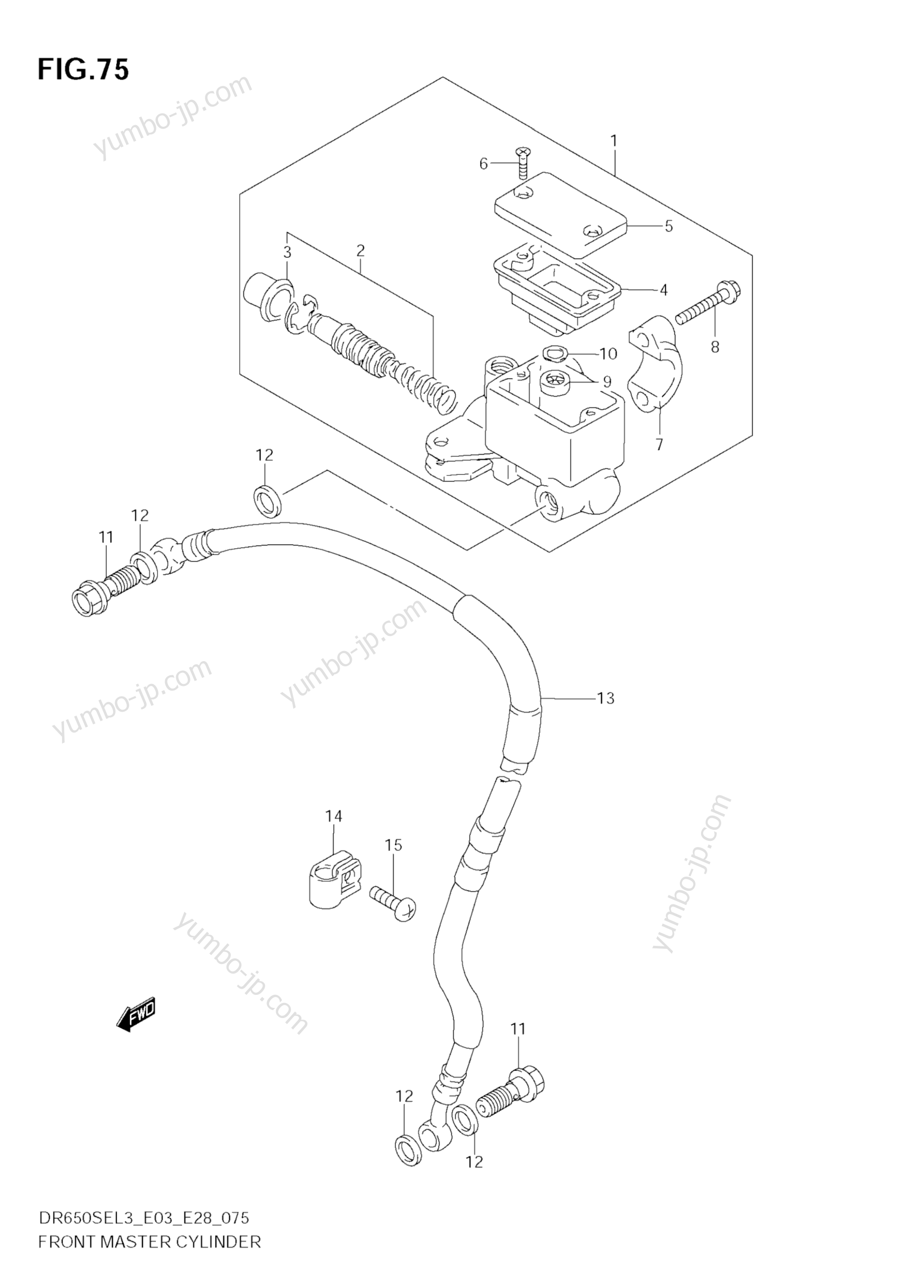 FRONT MASTER CYLINDER для мотоциклов SUZUKI DR650SE 2013 г.