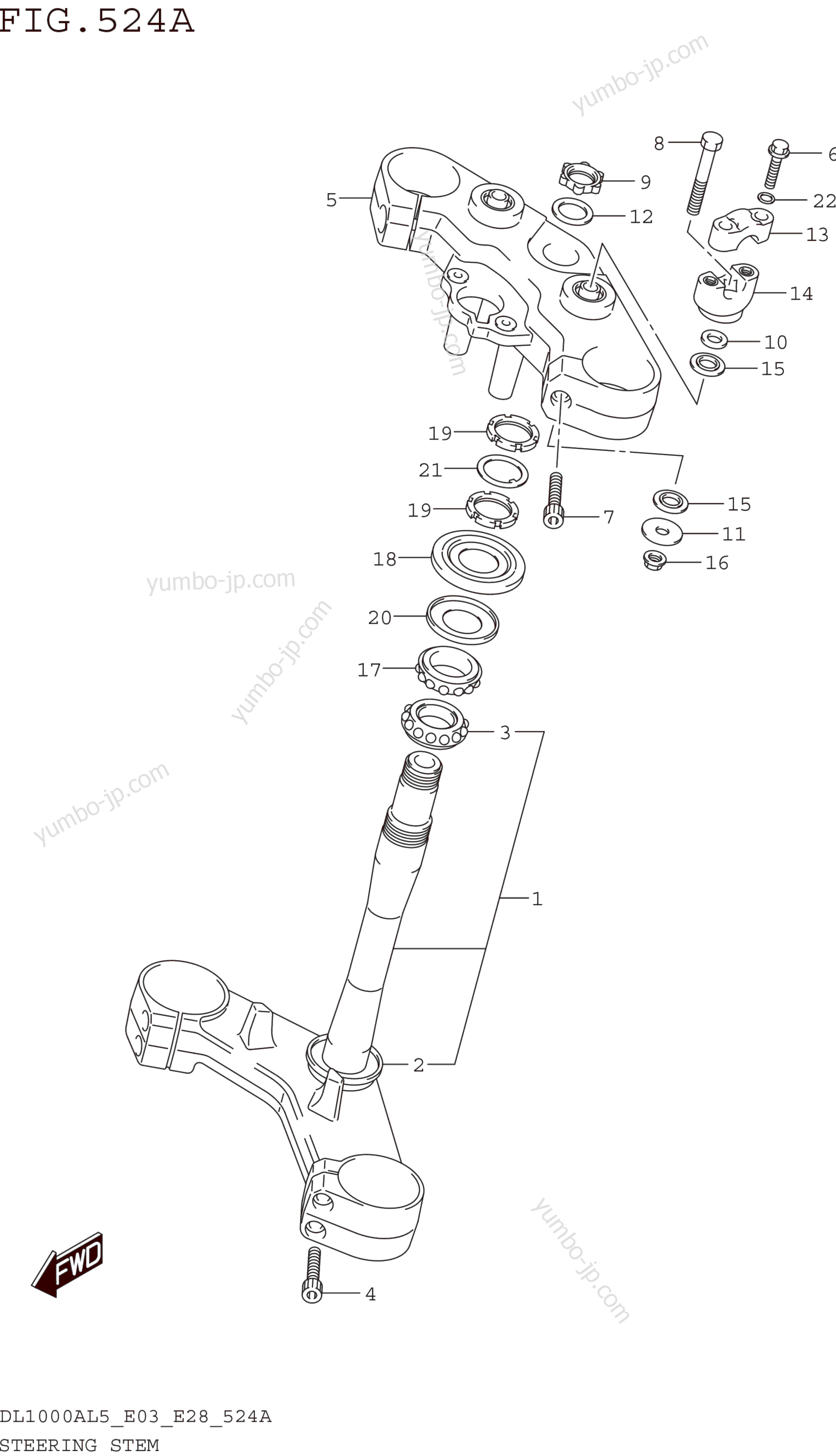 STEERING STEM для мотоциклов SUZUKI DL1000A 2015 г.