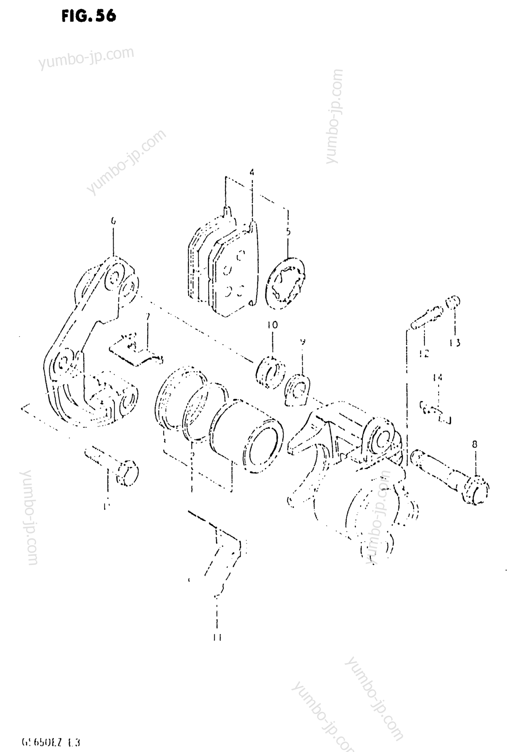 FRONT CALIPERS для мотоциклов SUZUKI GS650E 1981 г.