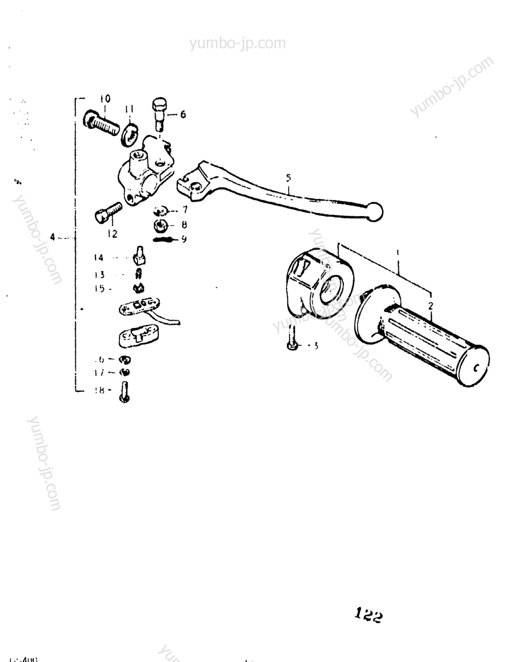 RH HANDLE SWITCH (GS400XB) for motorcycles SUZUKI GS400-X 1977 year