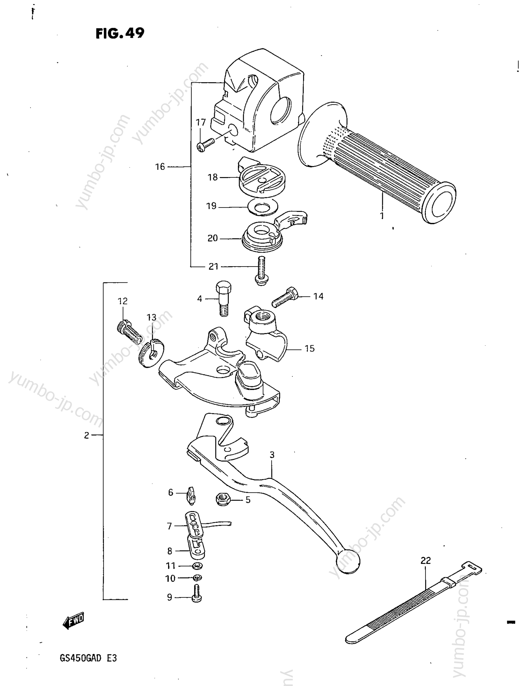 LEFT HANDLE SWITCH для мотоциклов SUZUKI GS450GA 1982 г.