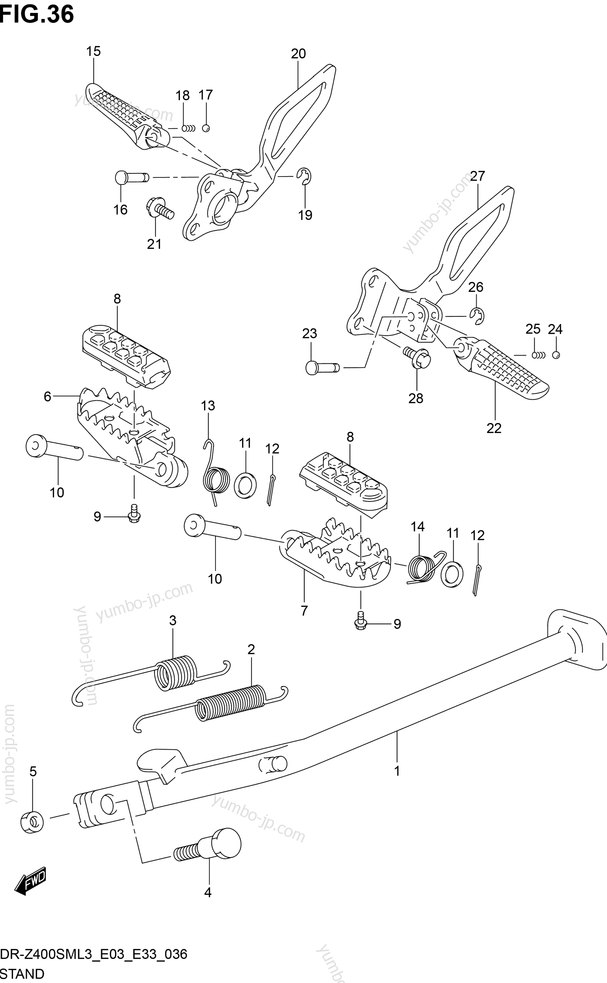 STAND for motorcycles SUZUKI DR-Z400SM 2013 year