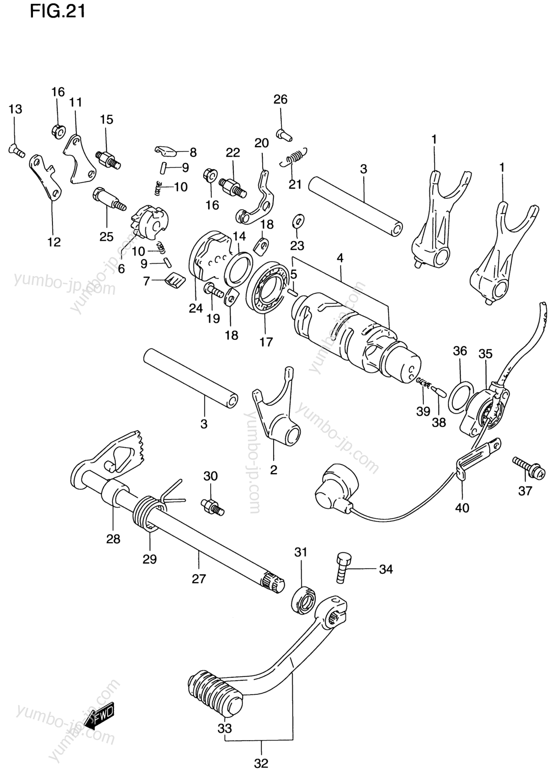 GEAR SHIFTING для мотоциклов SUZUKI Intruder (VS800GL) 1998 г.