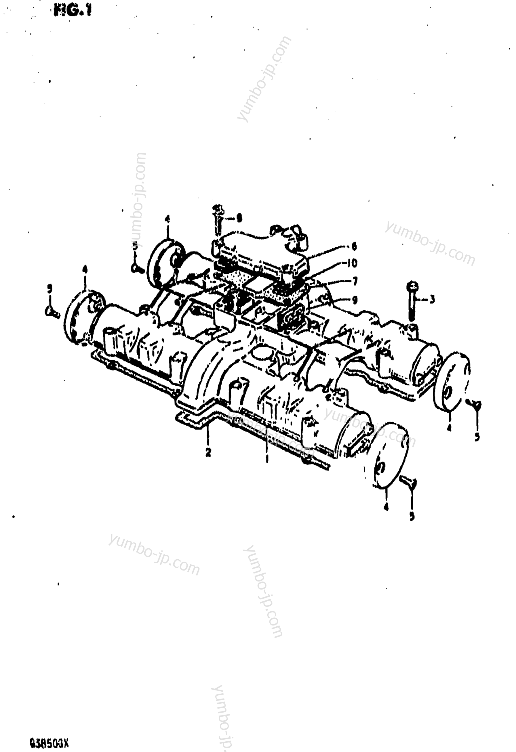 Крышка головки блока цилиндров для мотоциклов SUZUKI GS850G 1981 г.