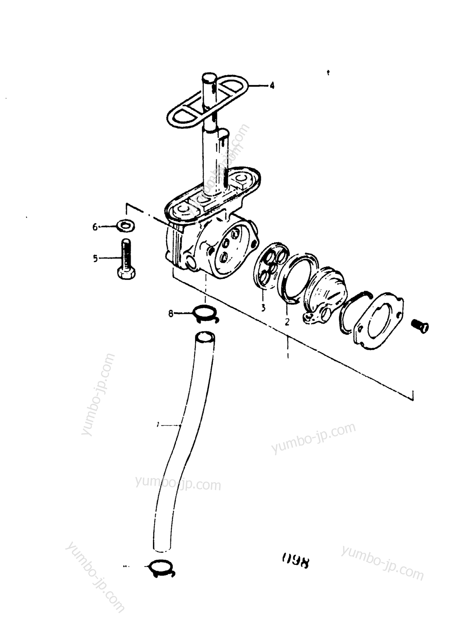 FUEL COCK for motorcycles SUZUKI GS400-X 1977 year