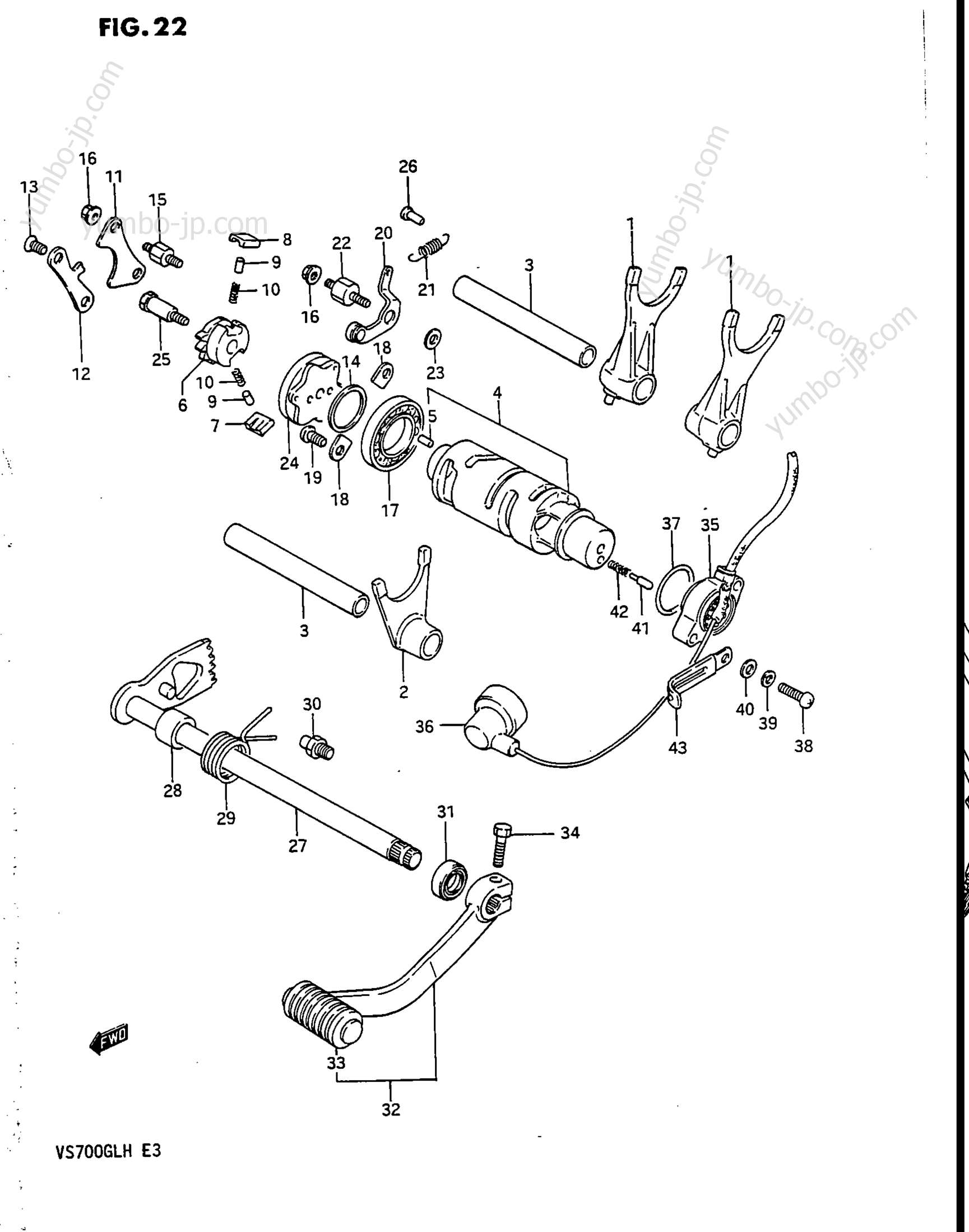 GEAR SHIFTING для мотоциклов SUZUKI Intruder (VS700GLEF) 1986 г.