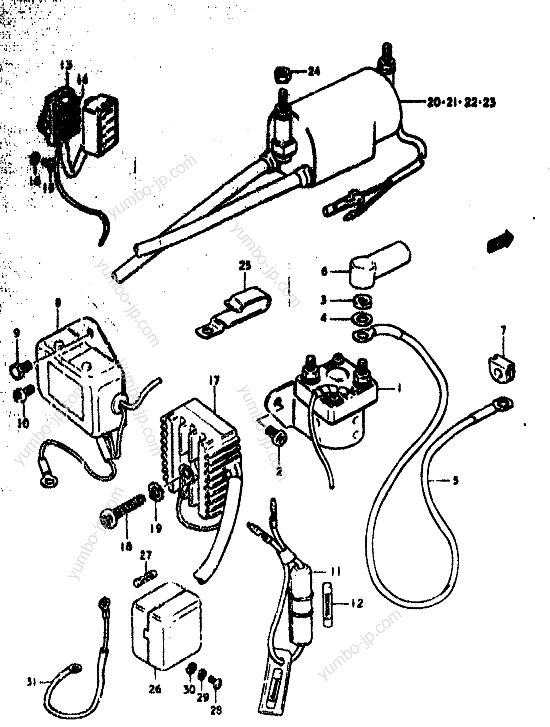 Electrical для мотоциклов SUZUKI GS550E 1977 г.