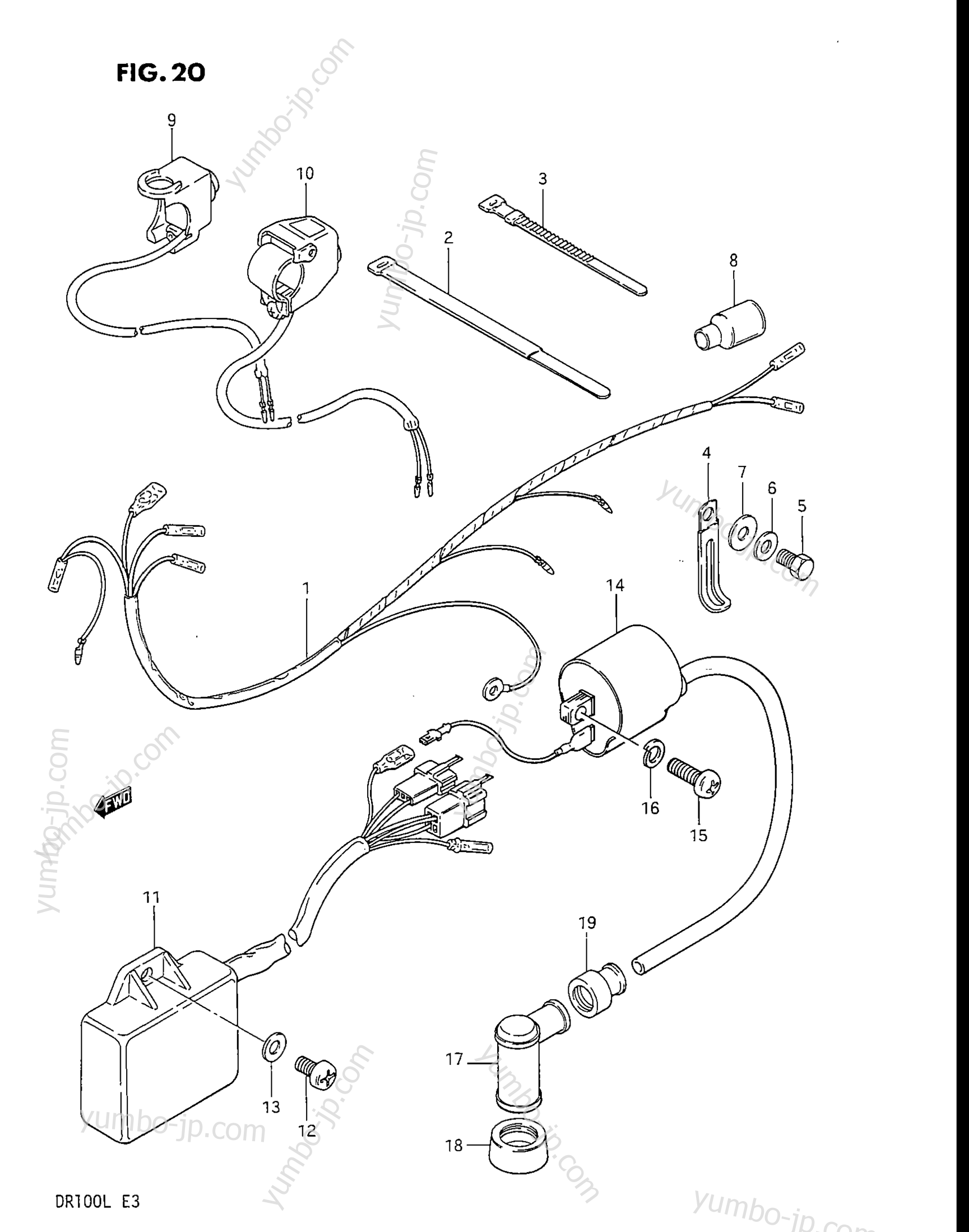 Electrical для мотоциклов SUZUKI DR100 1989 г.
