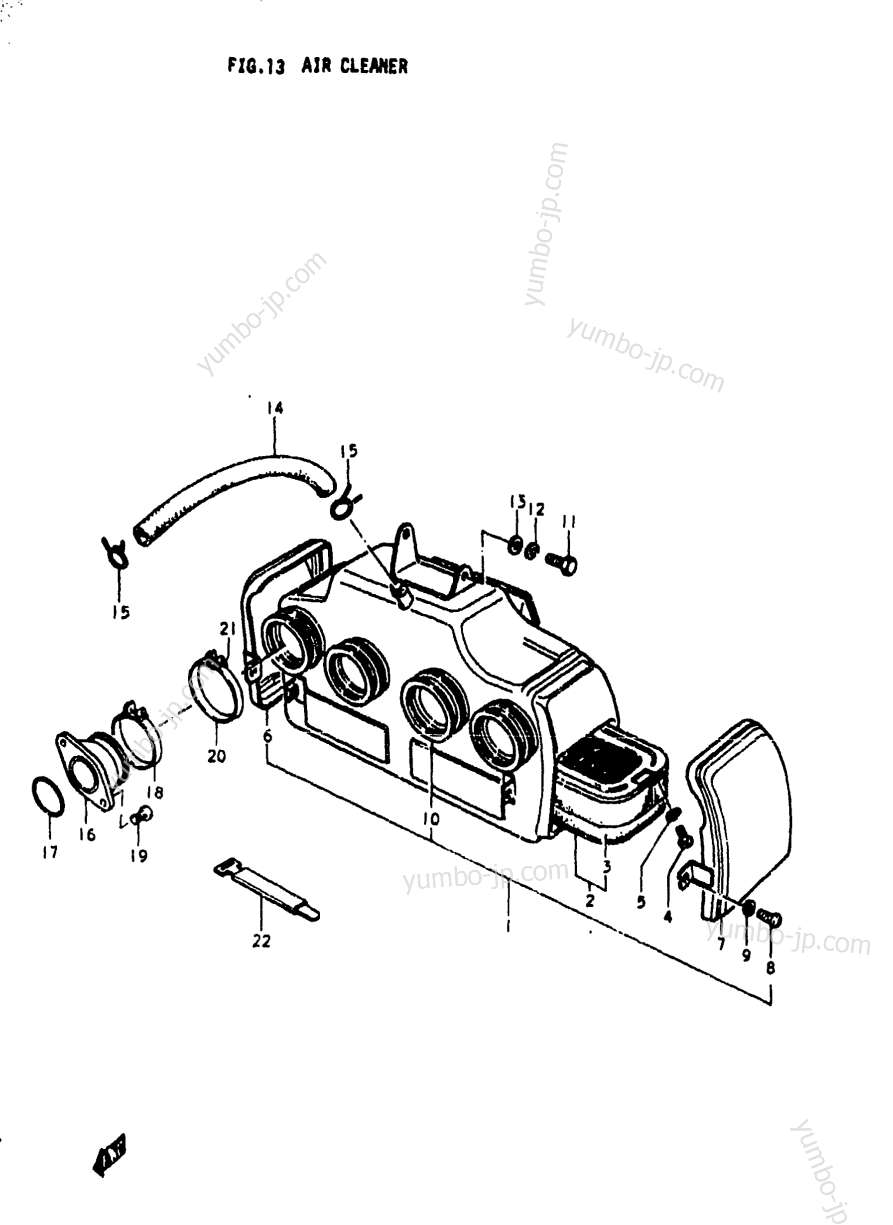 AIR CLEANER для мотоциклов SUZUKI GS750L 1979 г.