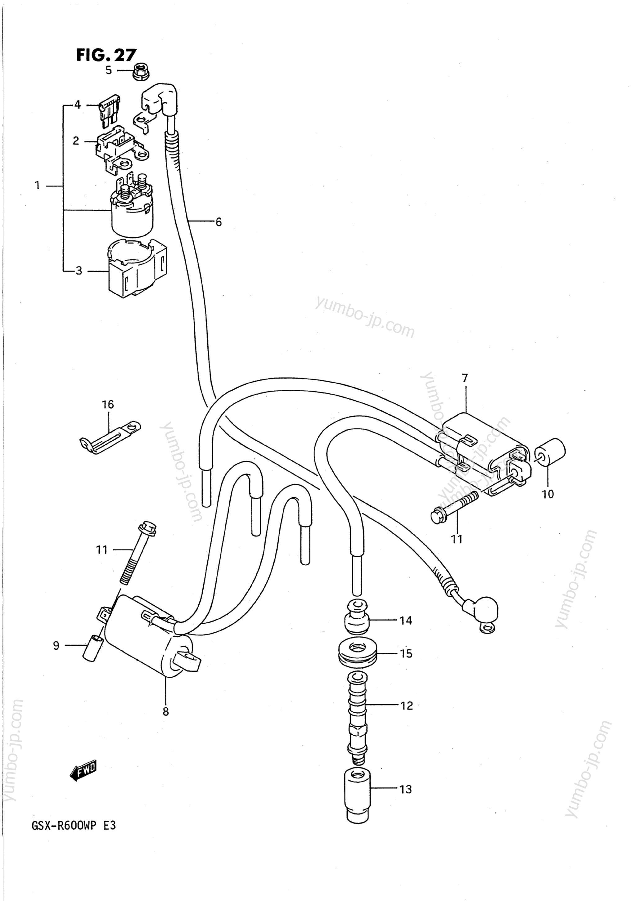 Electrical for motorcycles SUZUKI GSX-R600W 1992 year