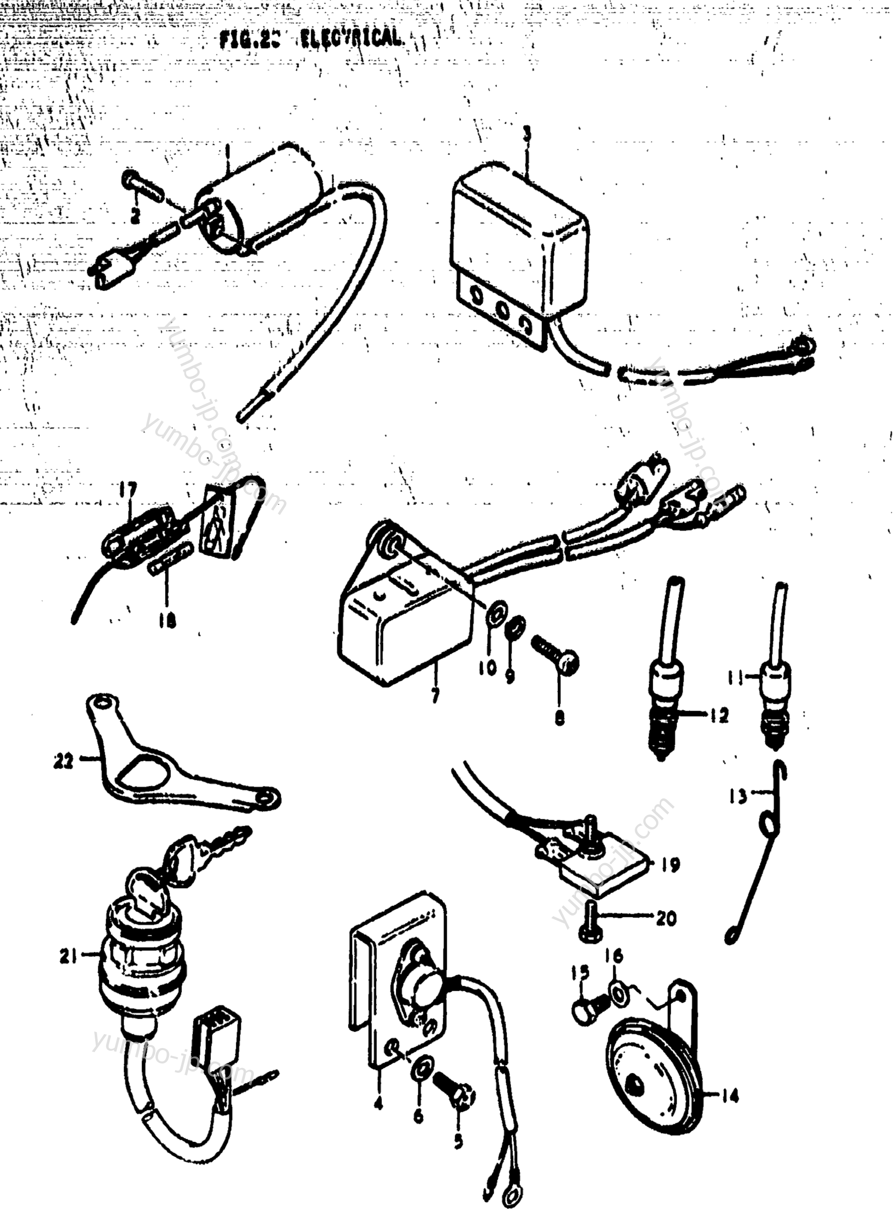 Electrical для мотоциклов SUZUKI TS185 1977 г.