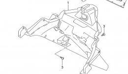 REAR FENDER для скутера SUZUKI AN6502013 г. 