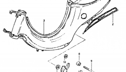 FRAME (MODEL X : F.NO.3101003~) for скутера SUZUKI FS501981 year 