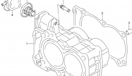 Блок цилиндров для скутера SUZUKI AN650Z2014 г. 
